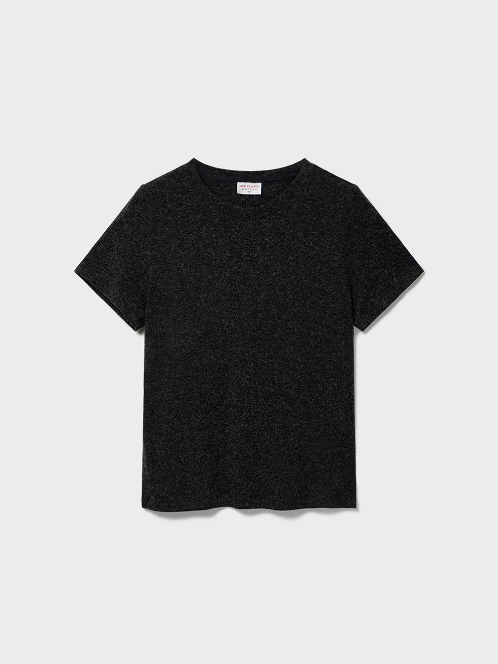 Low Classic Half Sleeve Wool Blend T-Shirts Charcoal