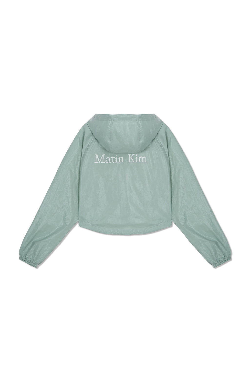 Matinkim Matin Crop Hoody Coating Jumper IN Mint