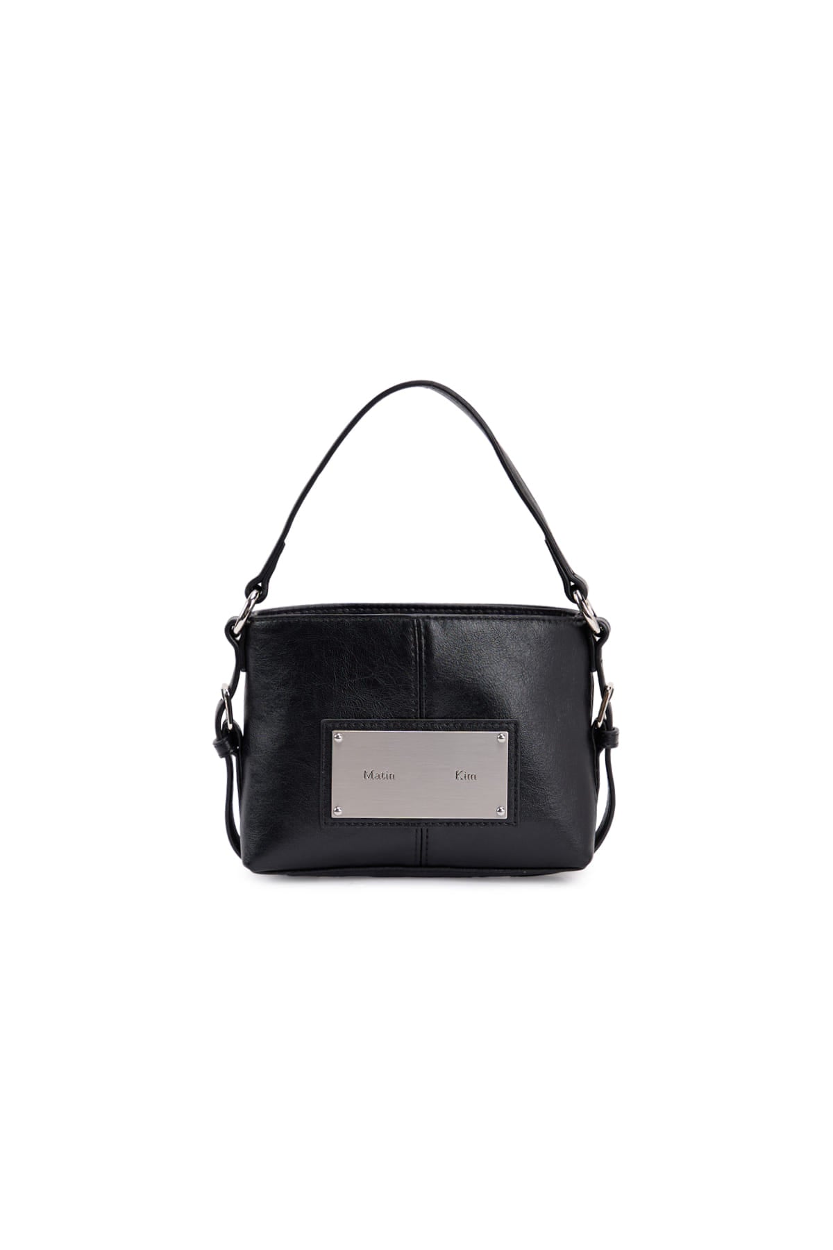 [matinkim] HANDLE MINI CROSS BAG IN BLACK