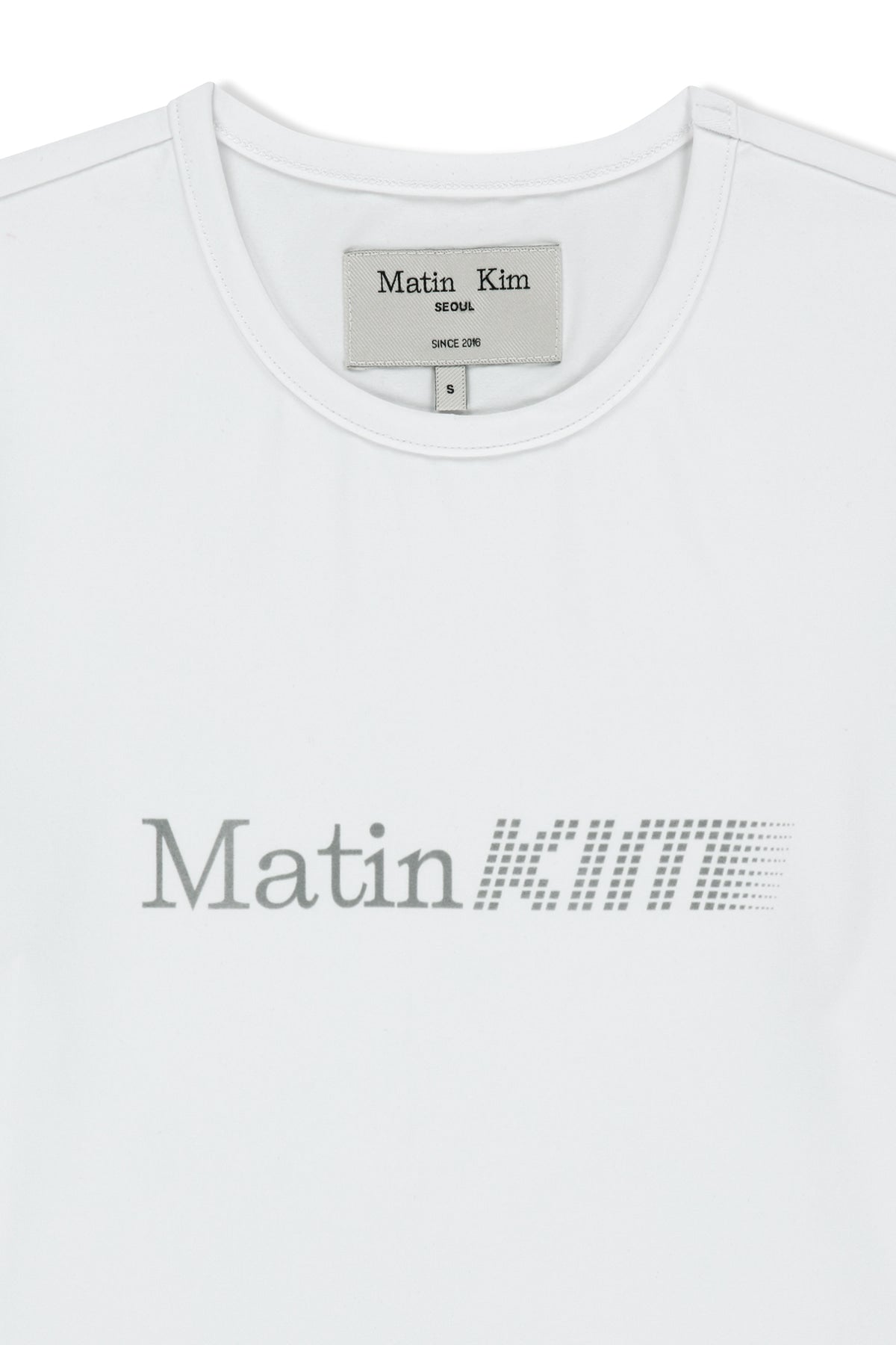 Matinkim Matin Pace Reflective Logo Slim Top IN White