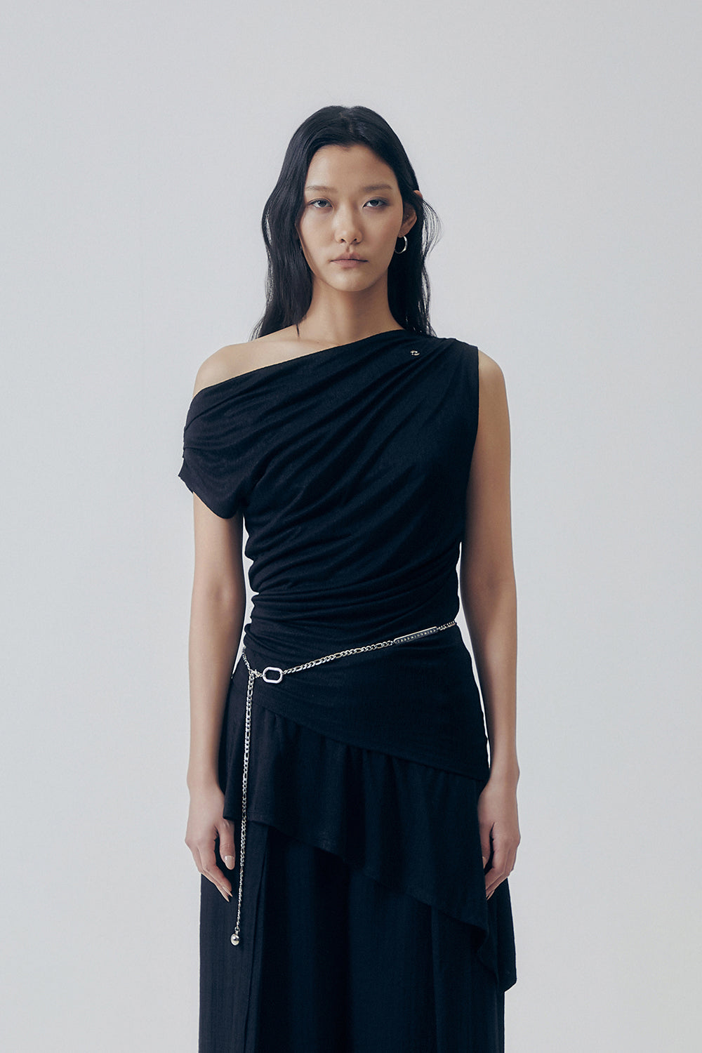 Treemingbird Ruched Soft Jersey One-piece Black