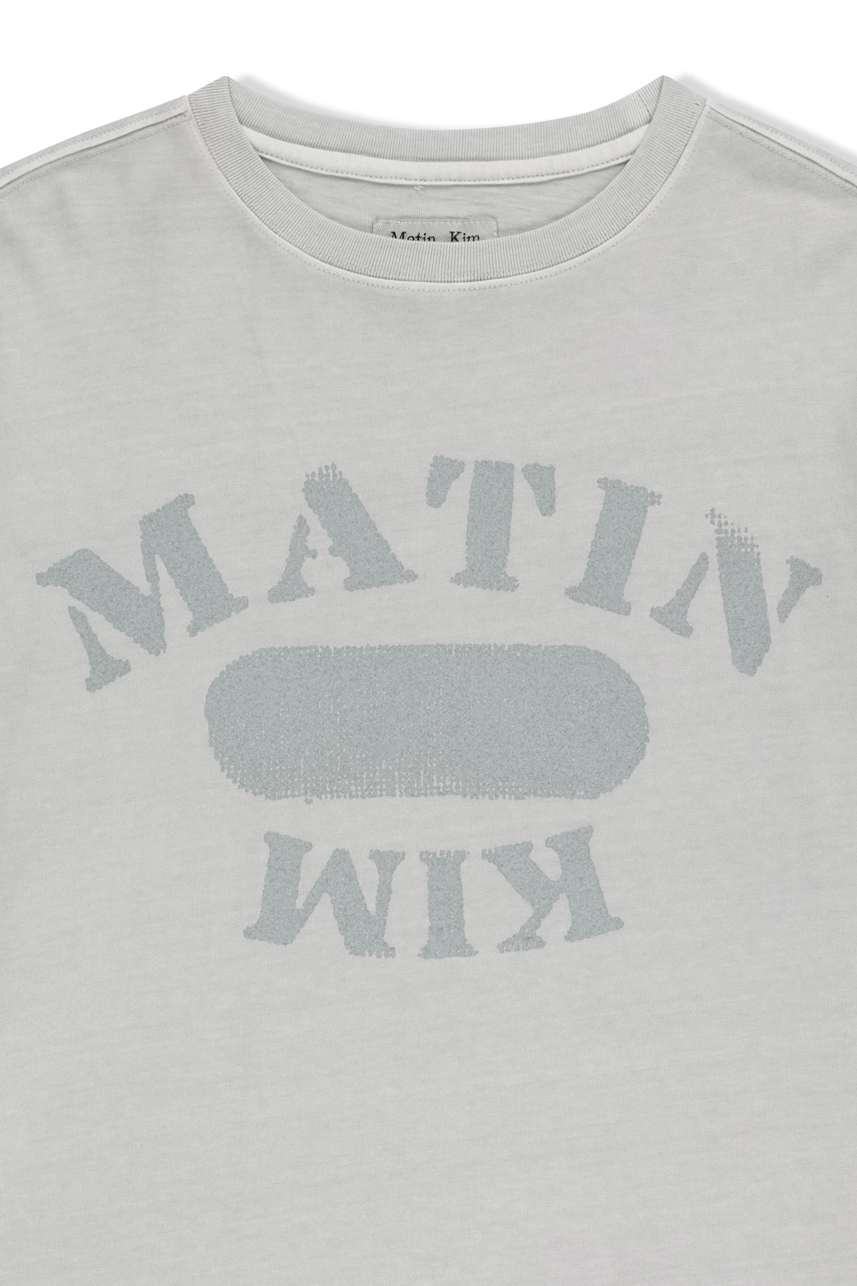 Matinkim Vintage Wahshed Overfit Top IN Light Grey
