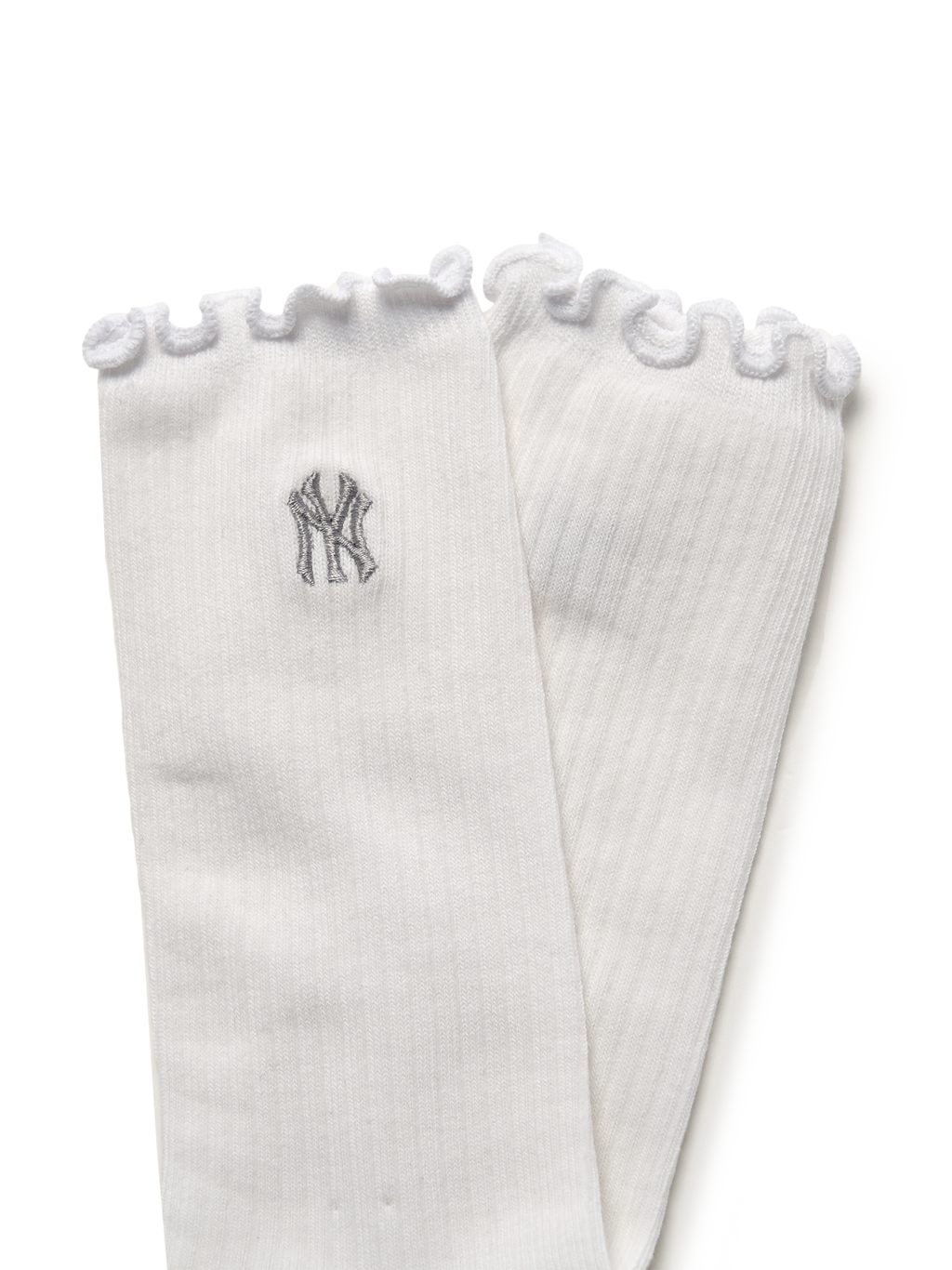 [mlb korea] Feminine Ruffle High Socks