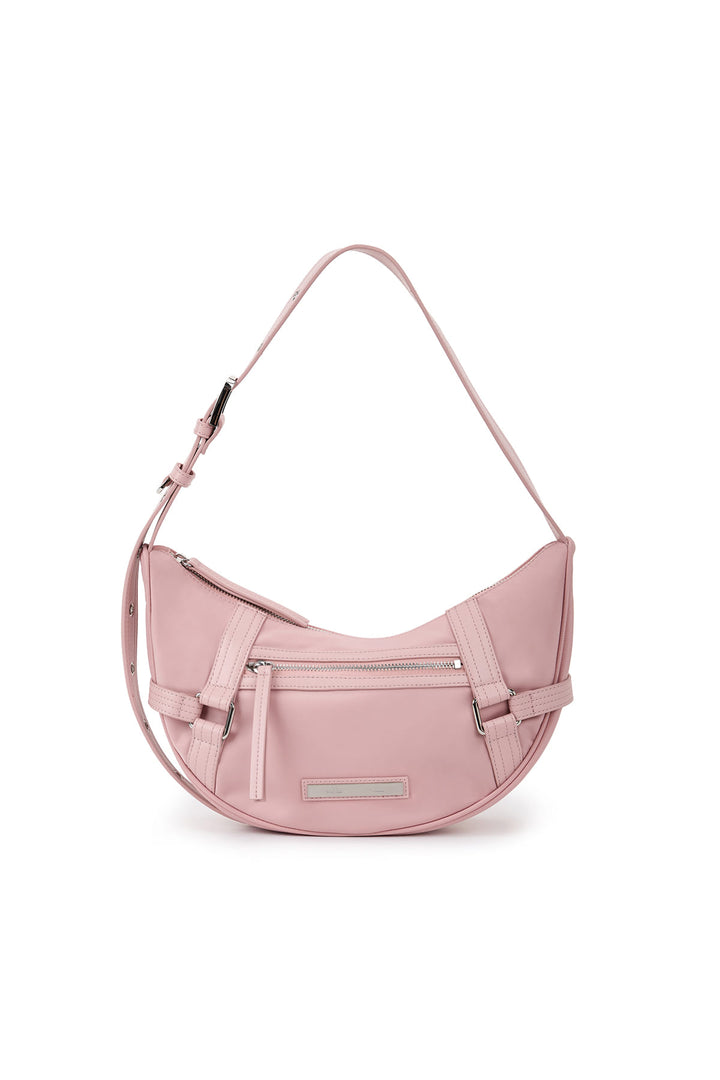 Matinkim Fabric Arc Hobo Bag IN Light Pink