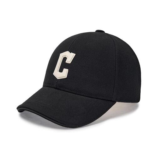 Basic Canvas Leather Logo Structured Ball Cap Cleveland Guardians