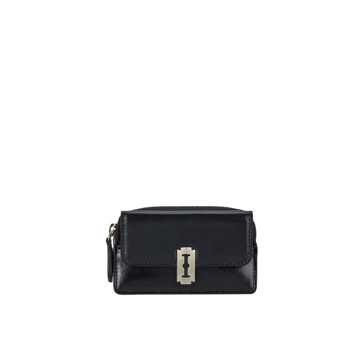 Vunque Perfec Slim Zipper Card Wallet Black