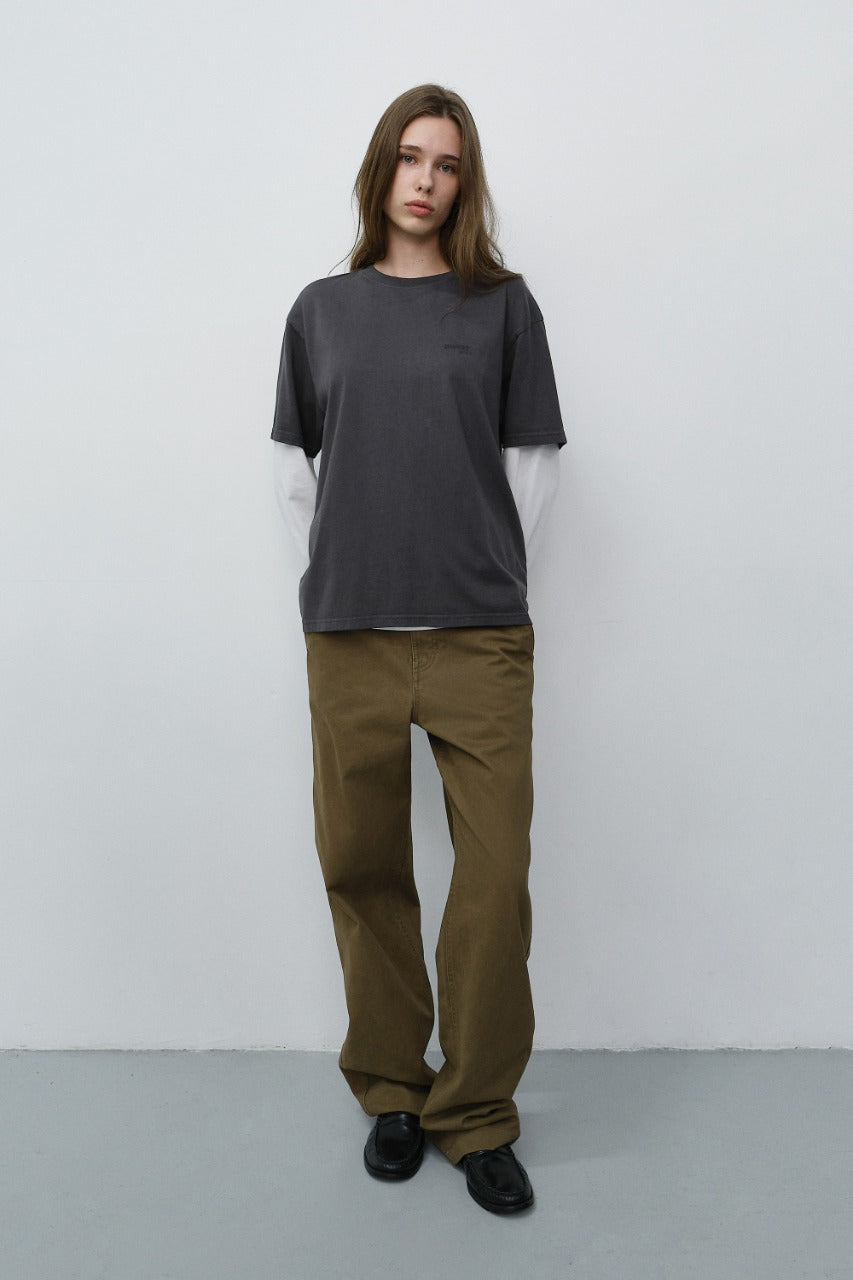 Dunst Straight Chino Slacks Beige
