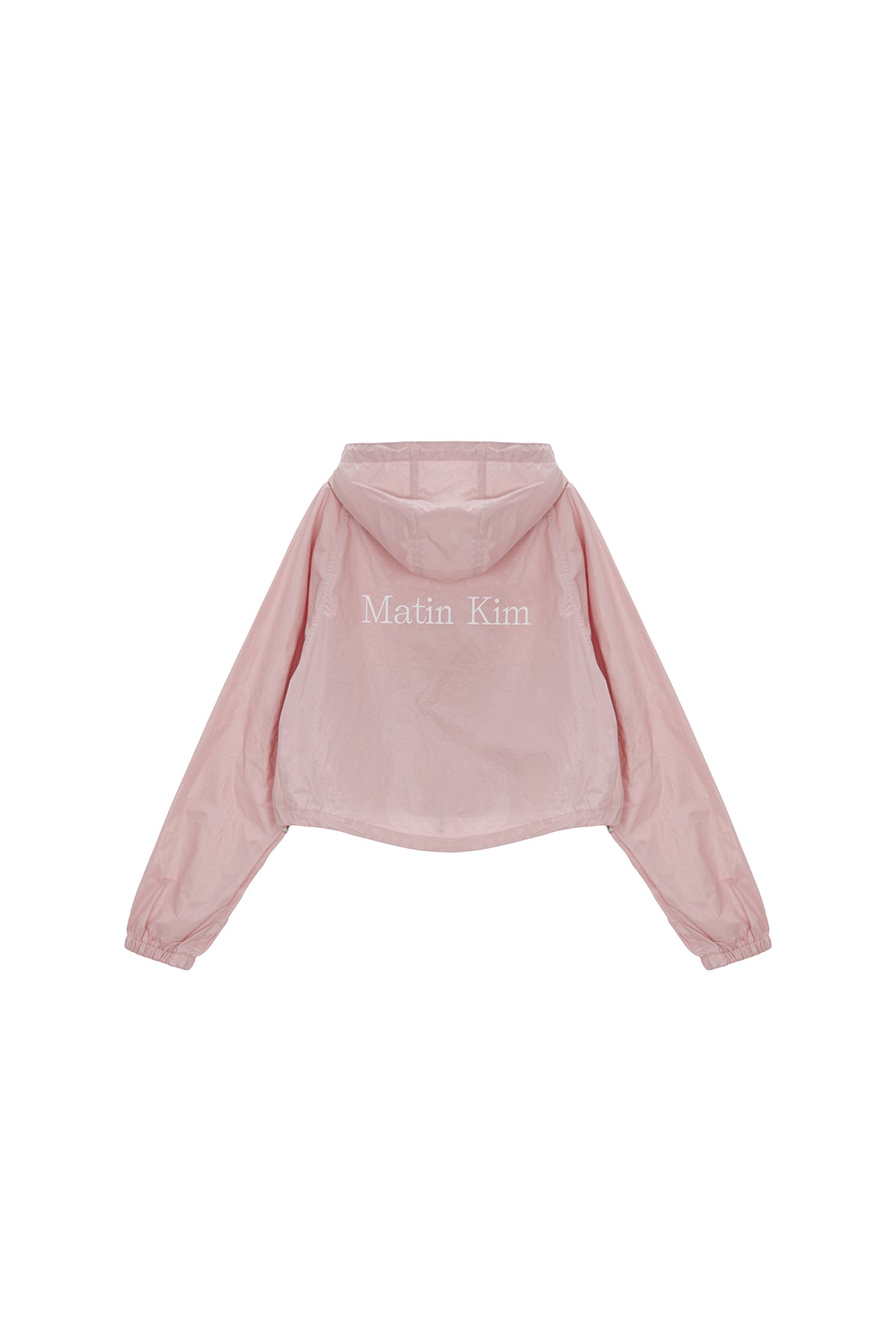 Matinkim Matin Crop Hoody Coating Jumper IN Pink