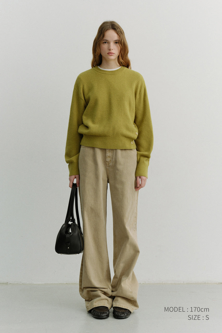 Dunst Relaxed Wide Jeans Dyed Sand Beige