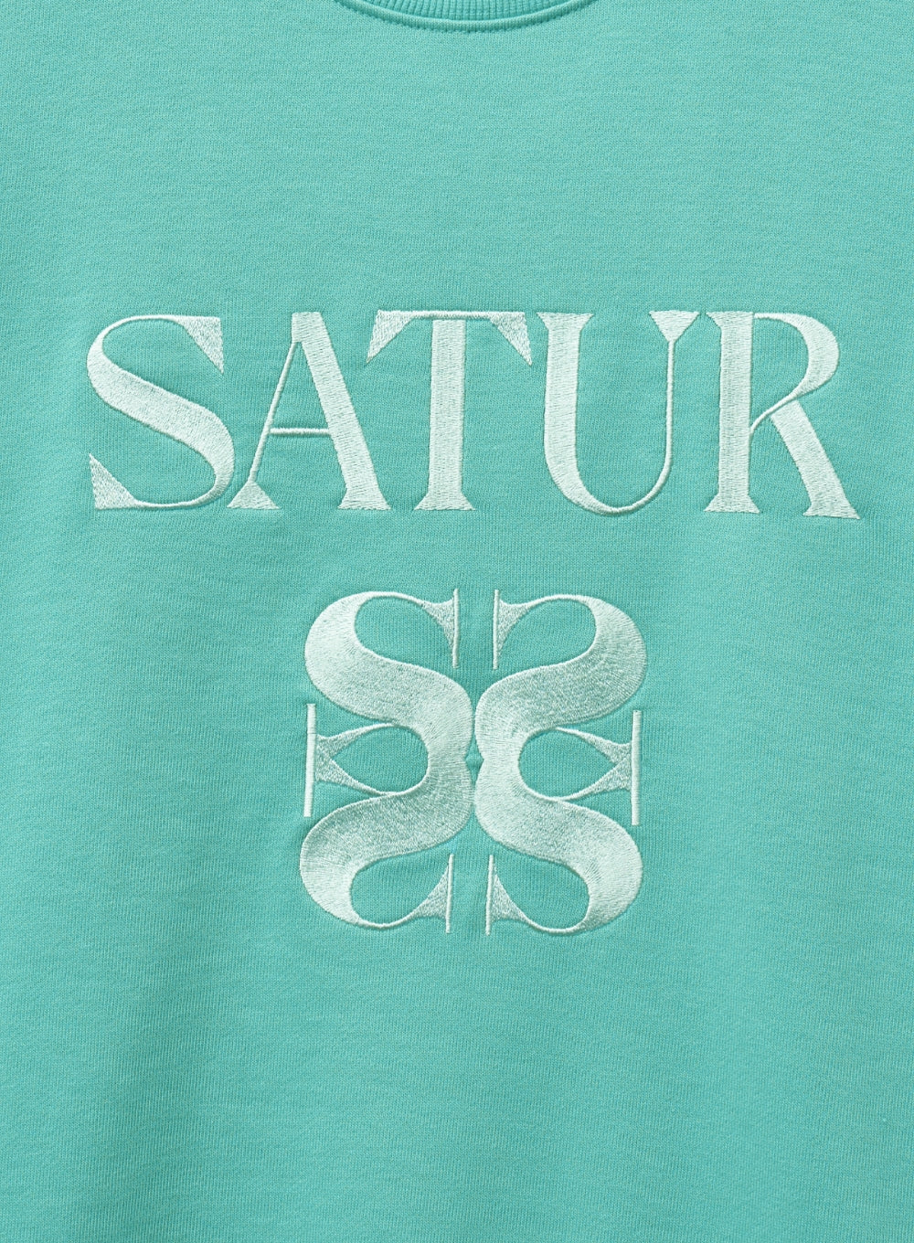 [satur] (W) Classic Logo Sweatshirt - Mint