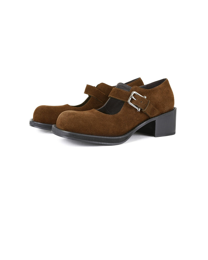 Osoi Brocle Mary Jane Suede Brown