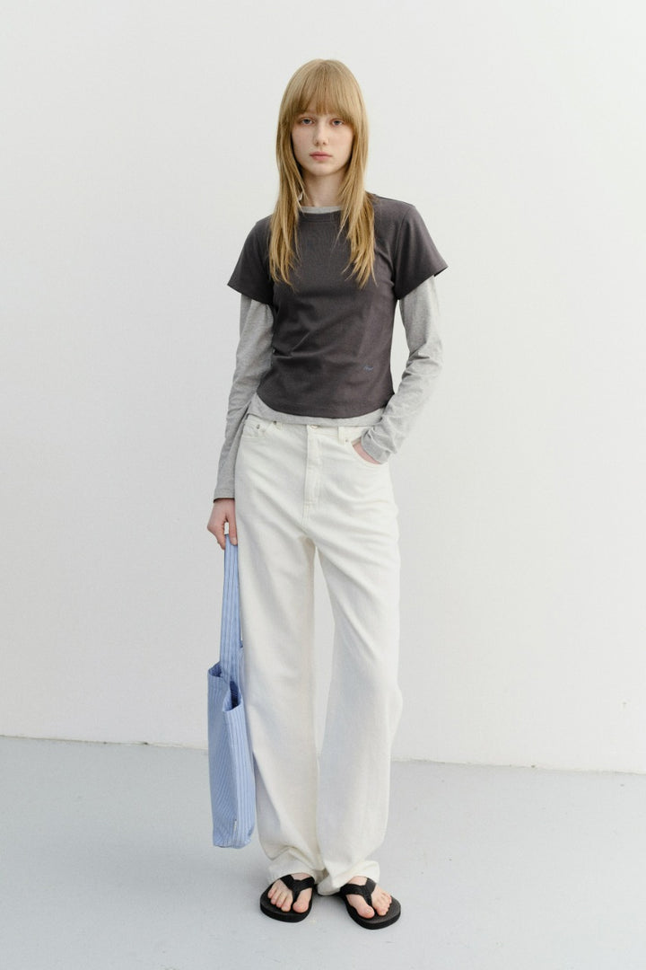 Dunst Summer Straight Jeans Ecru