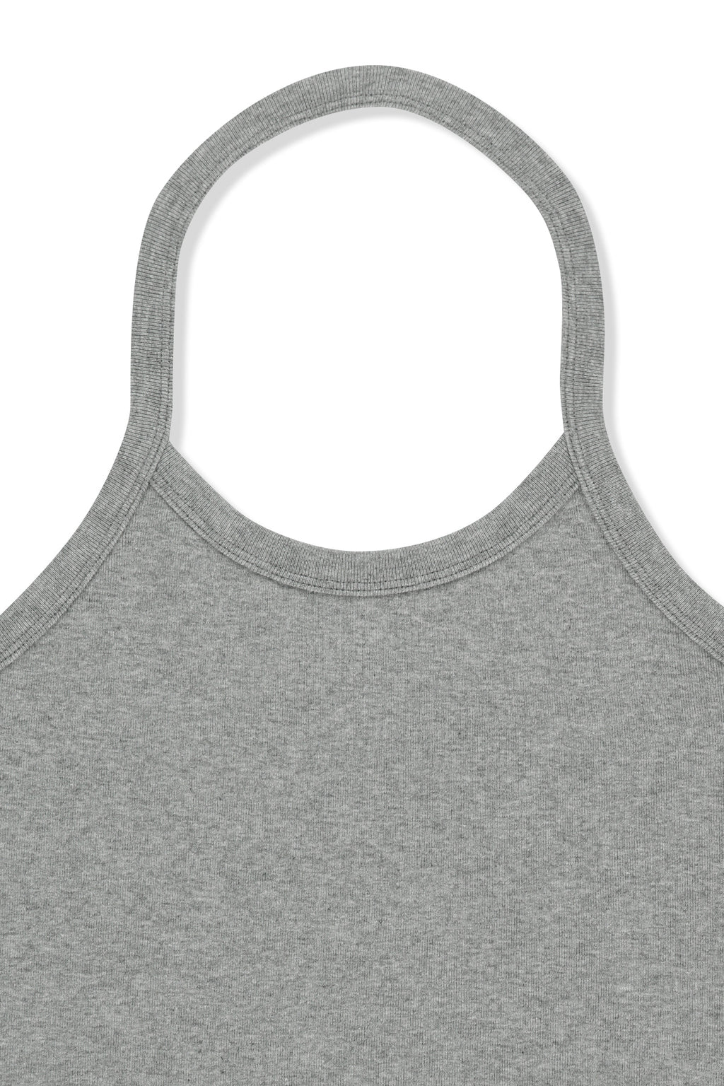 Matinkim Label Detail Halter Tank Top IN Grey