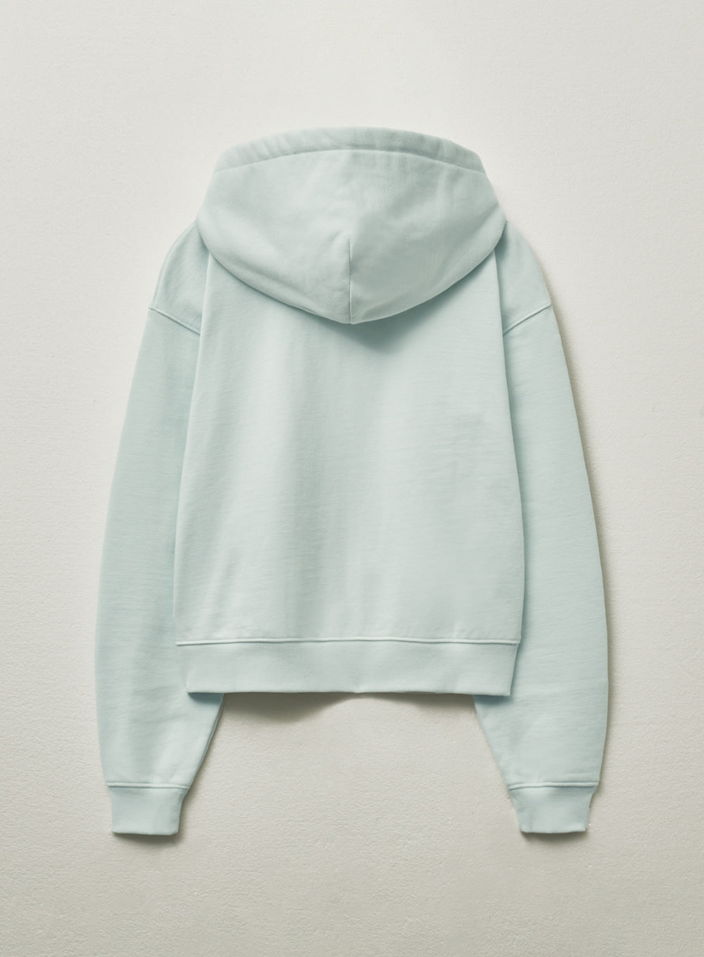 [satur] (W) Teo Cotton All Day Hood Zip-up - Ice Blue