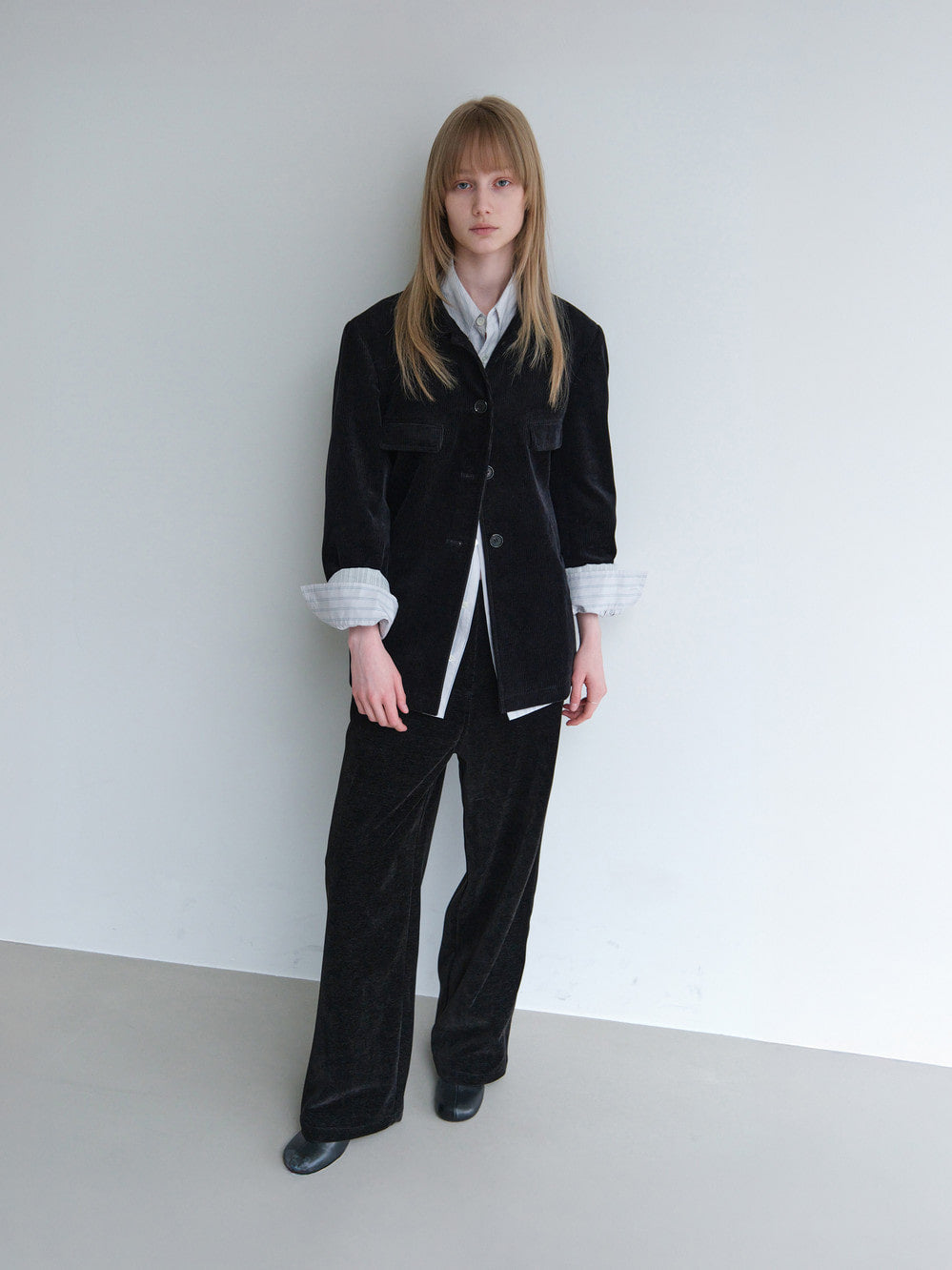 Low Classic Classic Corduroy Jacket Black
