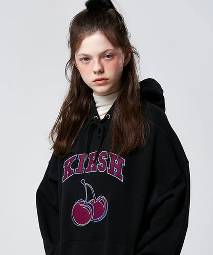 ARCH LOGO CHERRY HOODIE KA [BLACK]