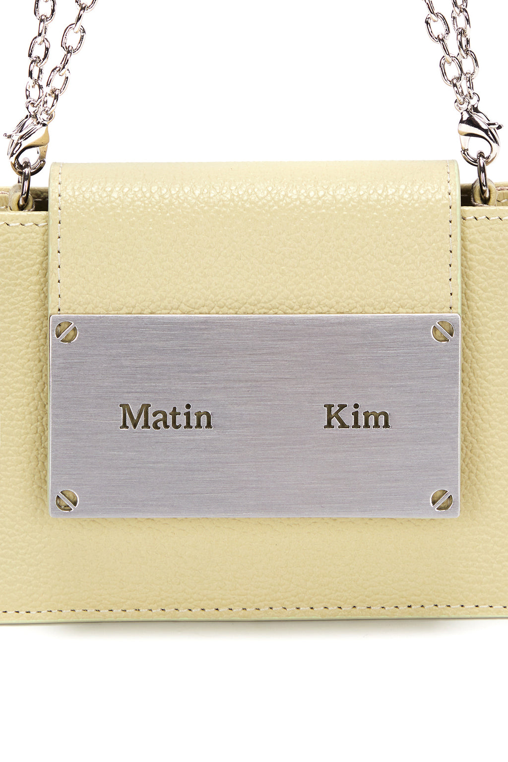 [matinkim] ACCORDION MINI BAG IN YELLOW GREEN