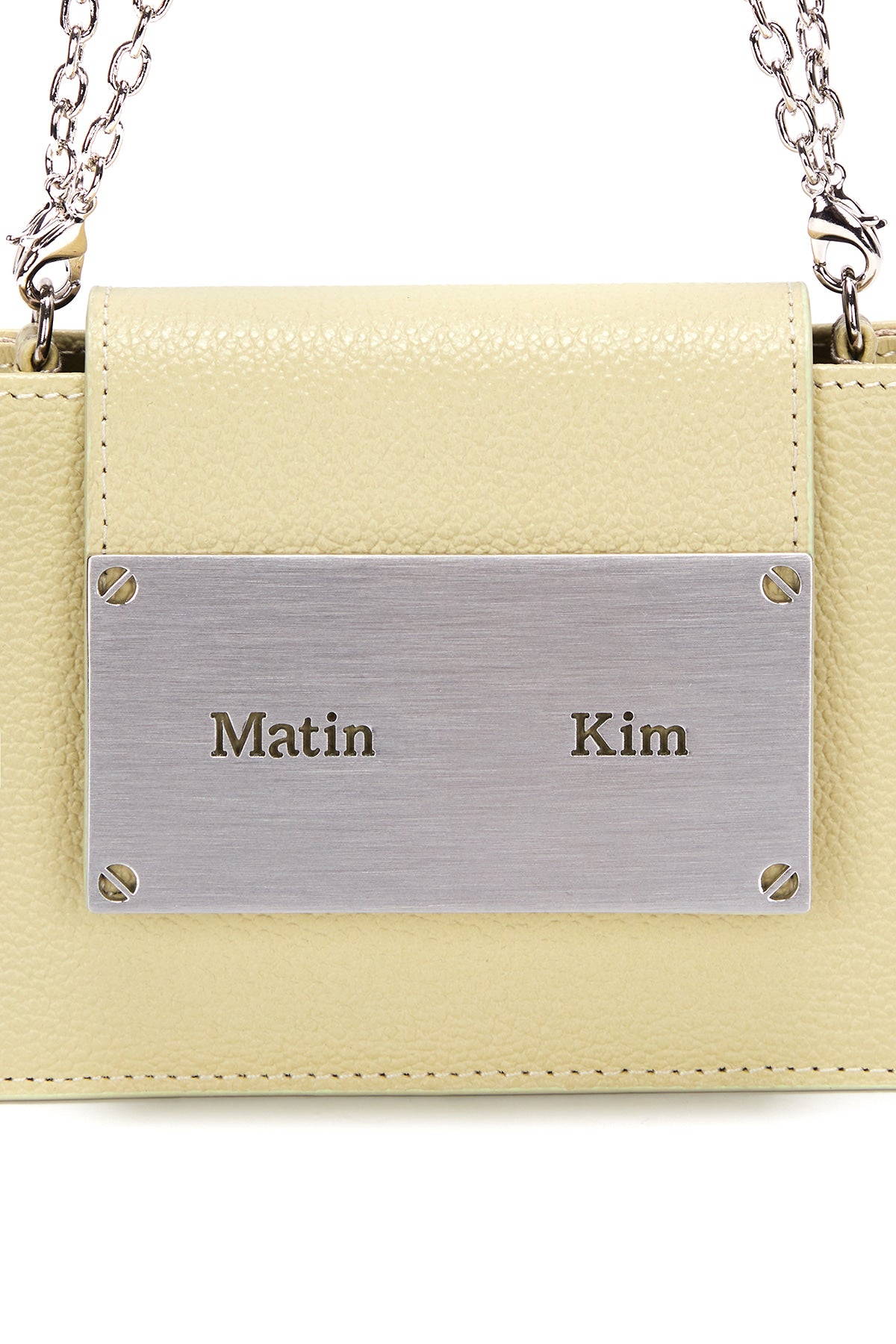 [matinkim] ACCORDION MINI BAG IN YELLOW GREEN