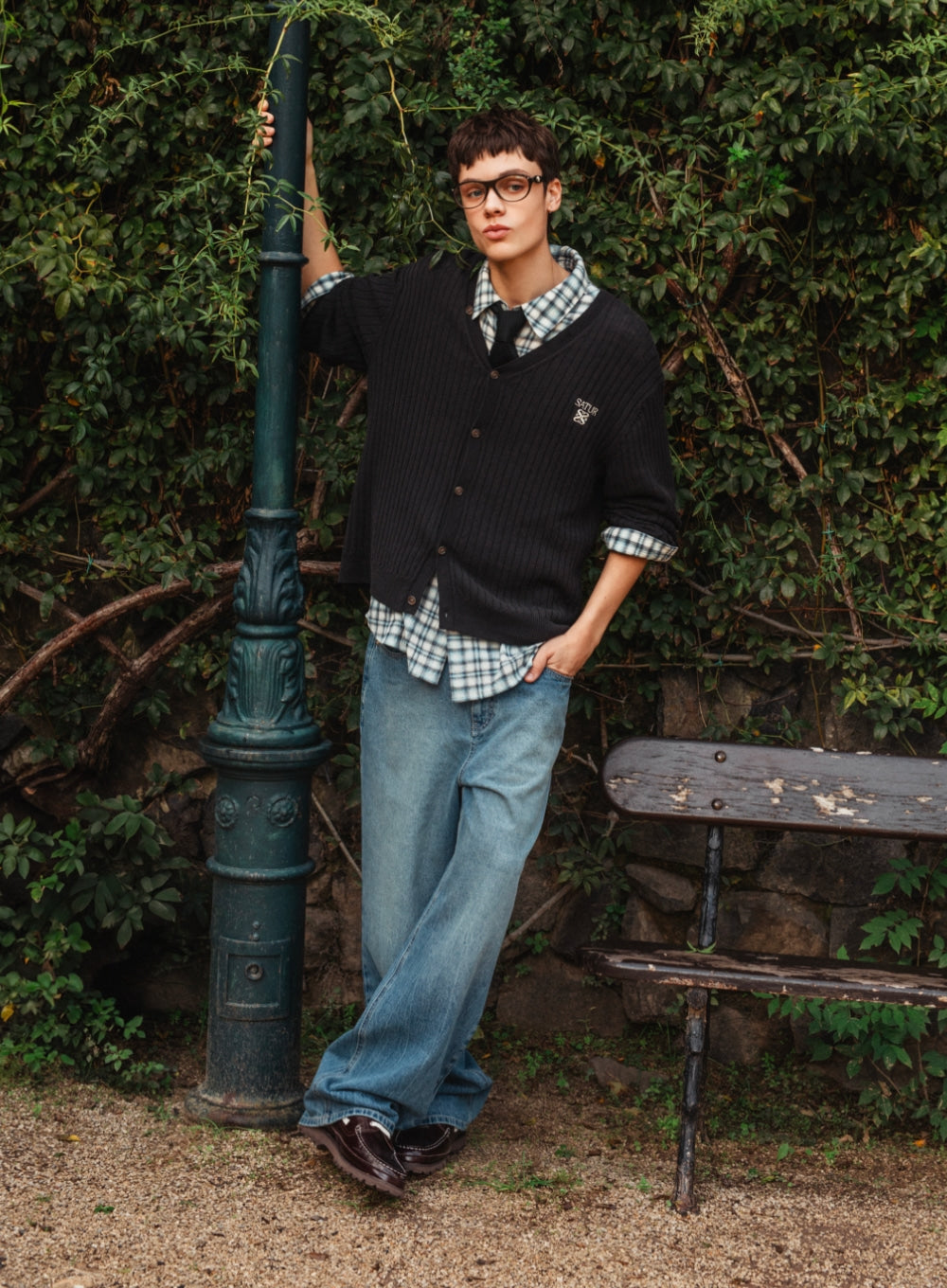 Satur Faro Linen Cardigan - Black