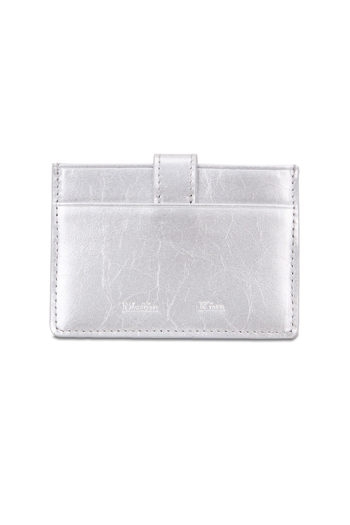 Matinkim Western Buckle Card Wallet IN Silver