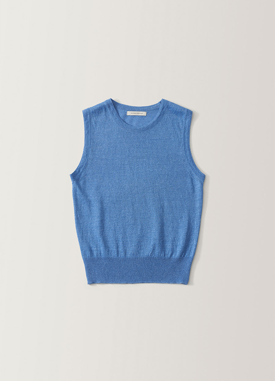Nothing Written Rola linen sleeveless (Marine blue)