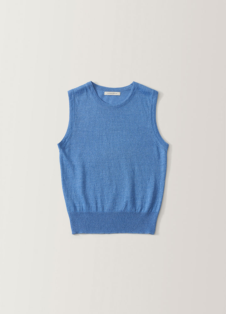 Nothing Written Rola linen sleeveless (Marine blue)