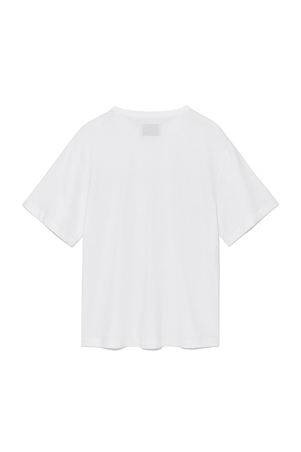 [matinkim] HALF TEXT LOGO TOP FOR WOMEN IN WHITE