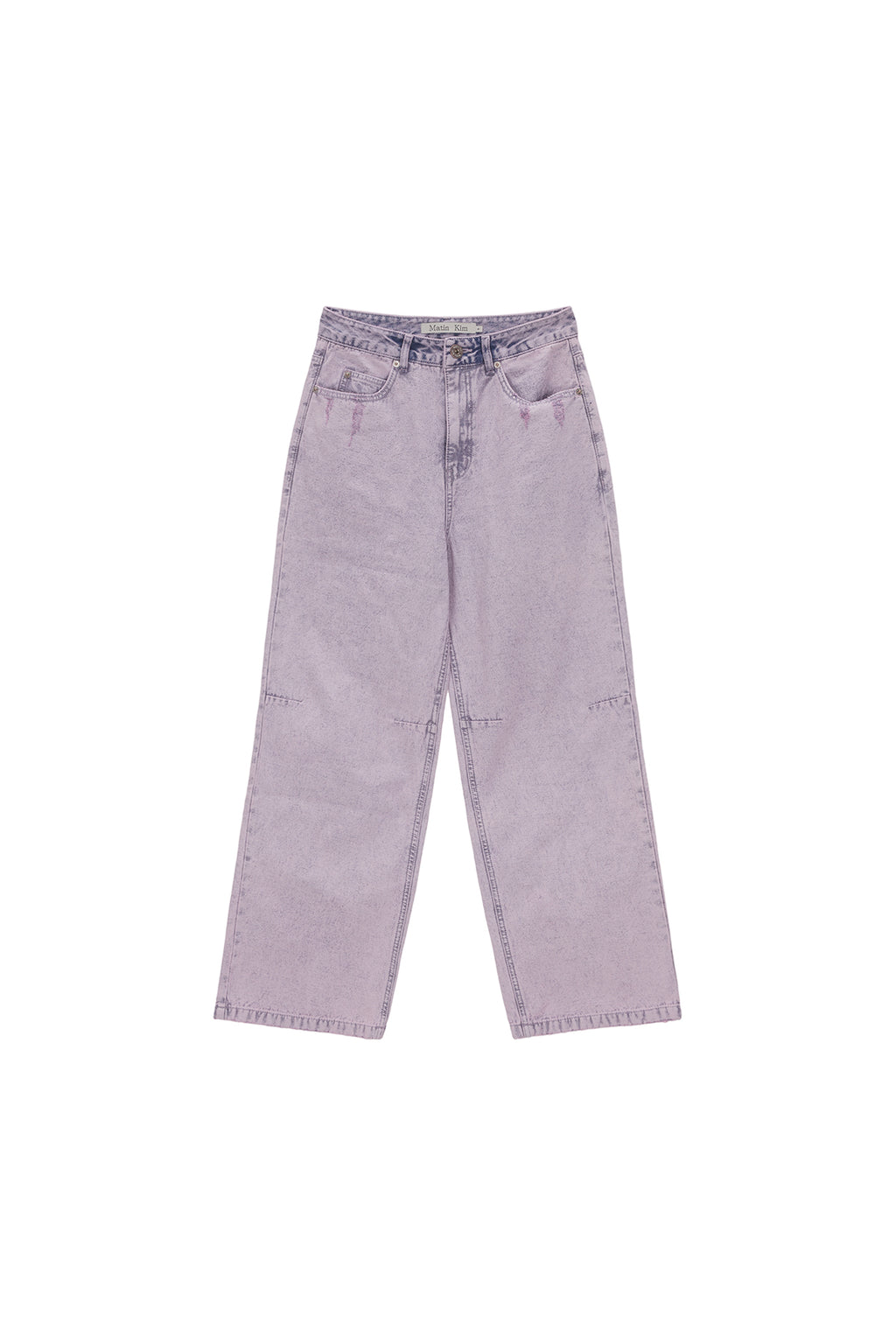 Matinkim Color Washed Denim Pants IN Pink