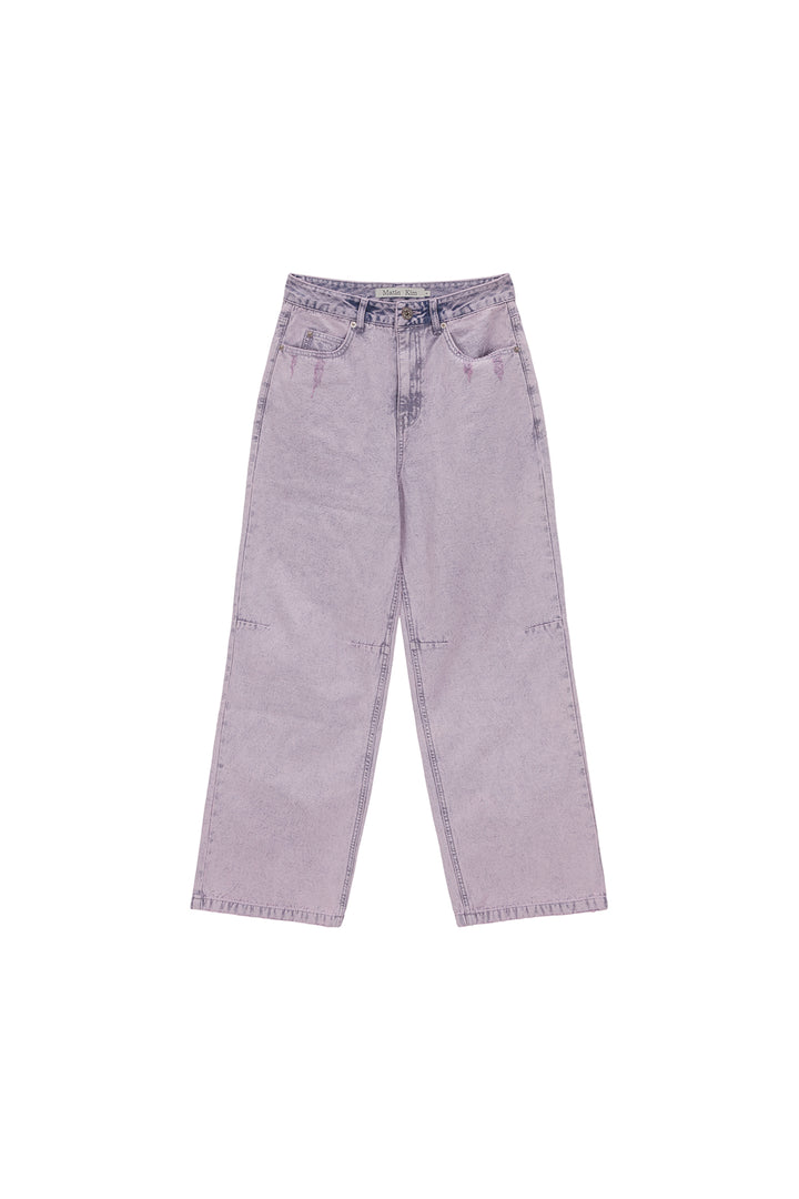 Matinkim Color Washed Denim Pants IN Pink