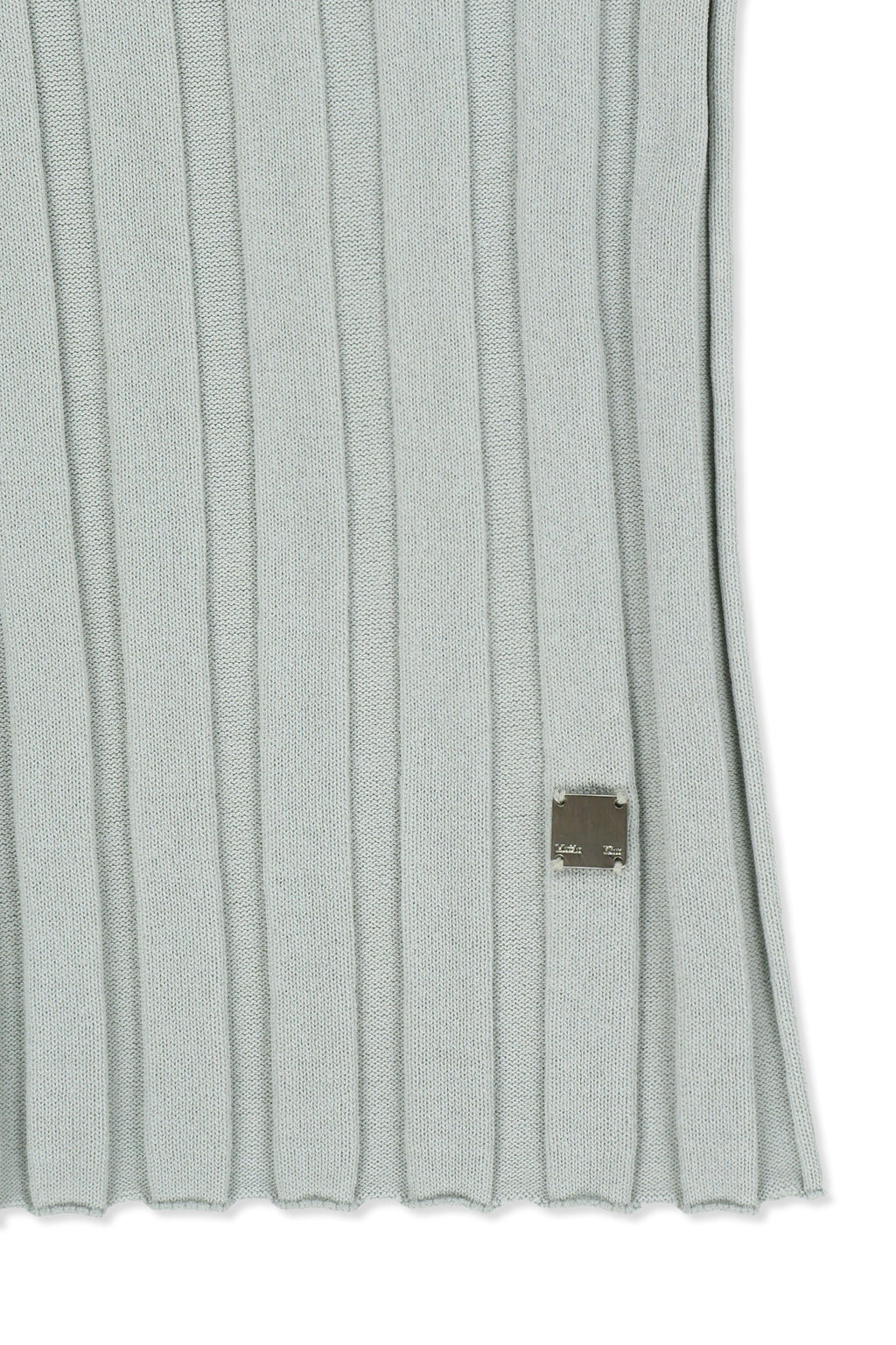 Matinkim Cut Out Sleeveless Knit Top IN Light Grey