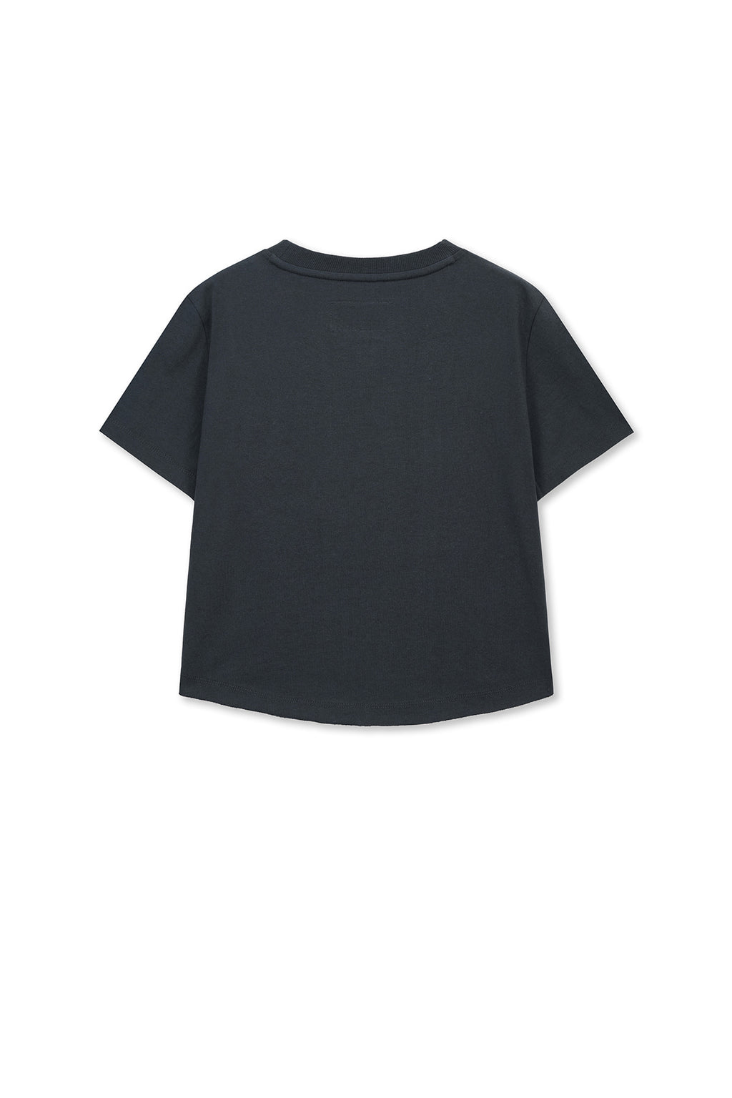 Matinkim Graffiti Round Hem Crop Top IN Navy