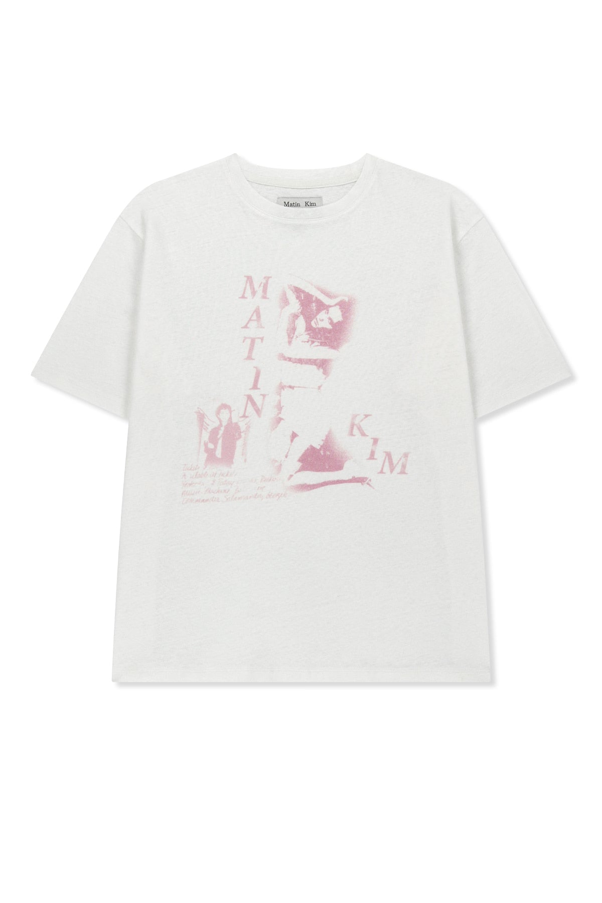 [matinkim] Portrait Graffiti Logo Top IN White