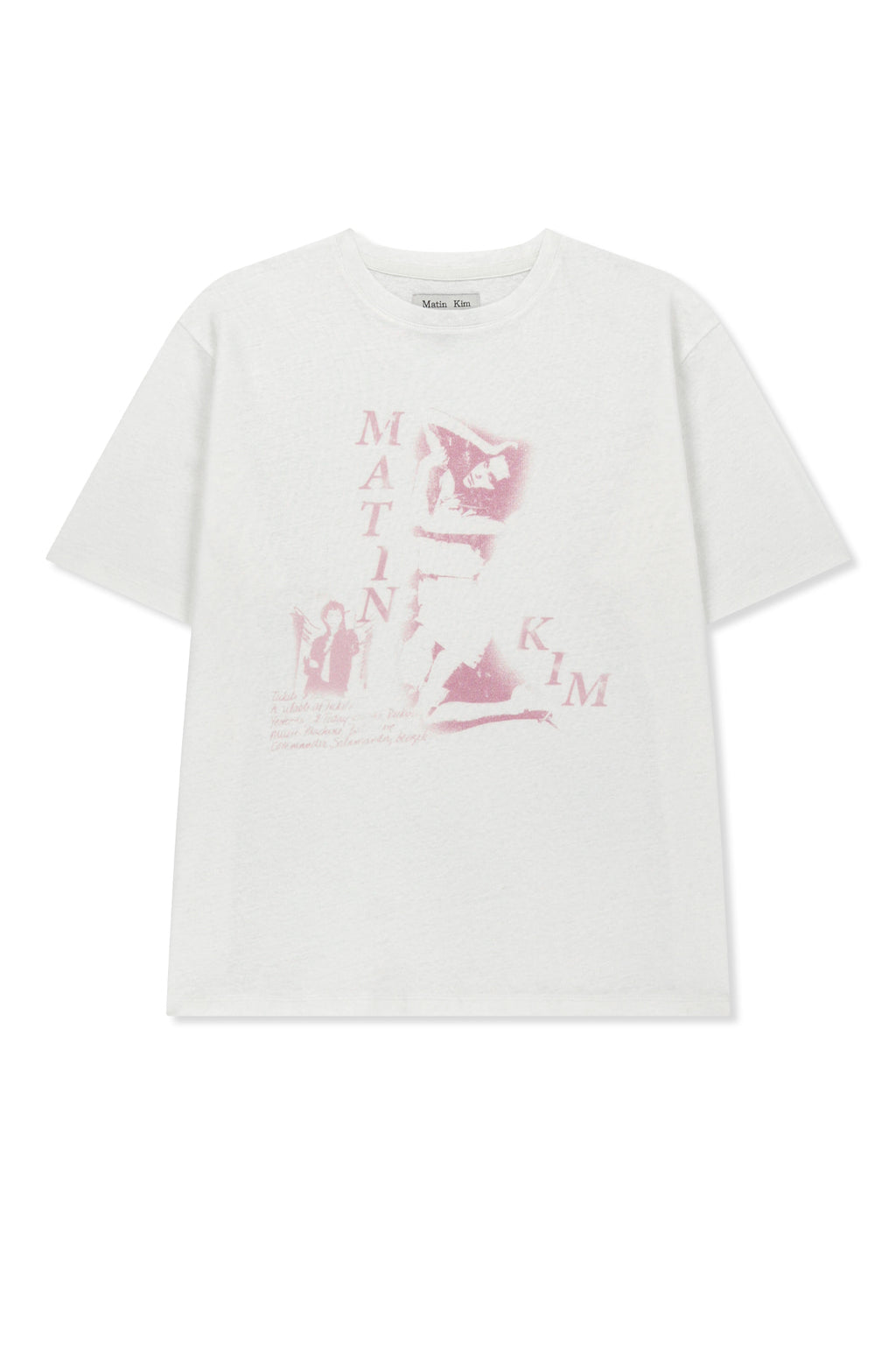 [matinkim] Portrait Graffiti Logo Top IN White
