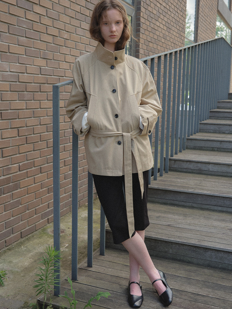 Tillidie Classic belted trench coat Beige