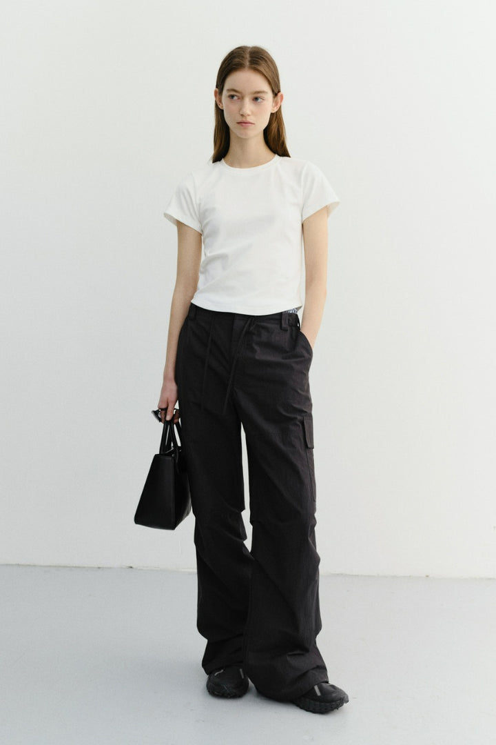 Dunst Utility Parachute Pants Black