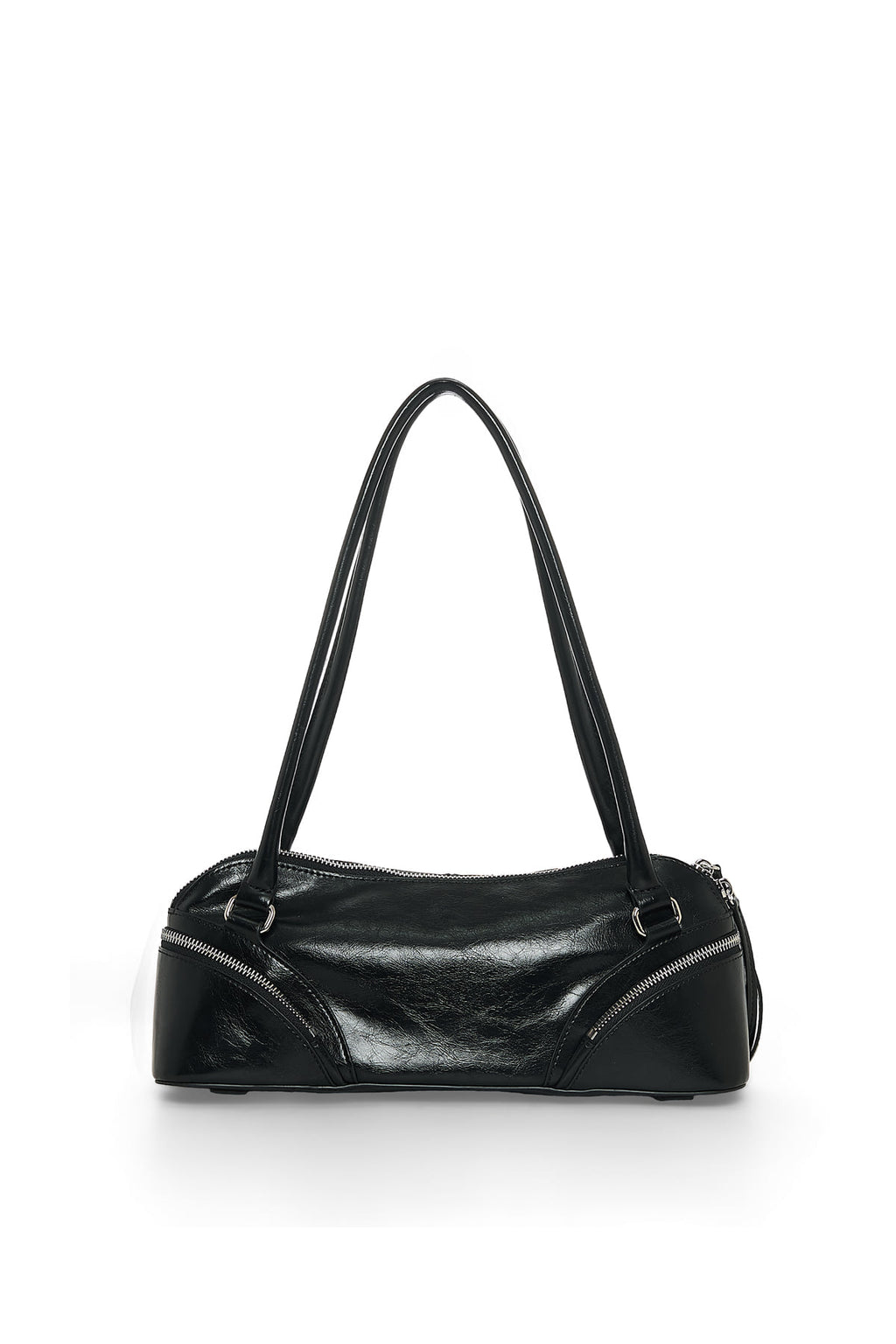 [matinkim] Curve Zip Baguette Bag IN Black