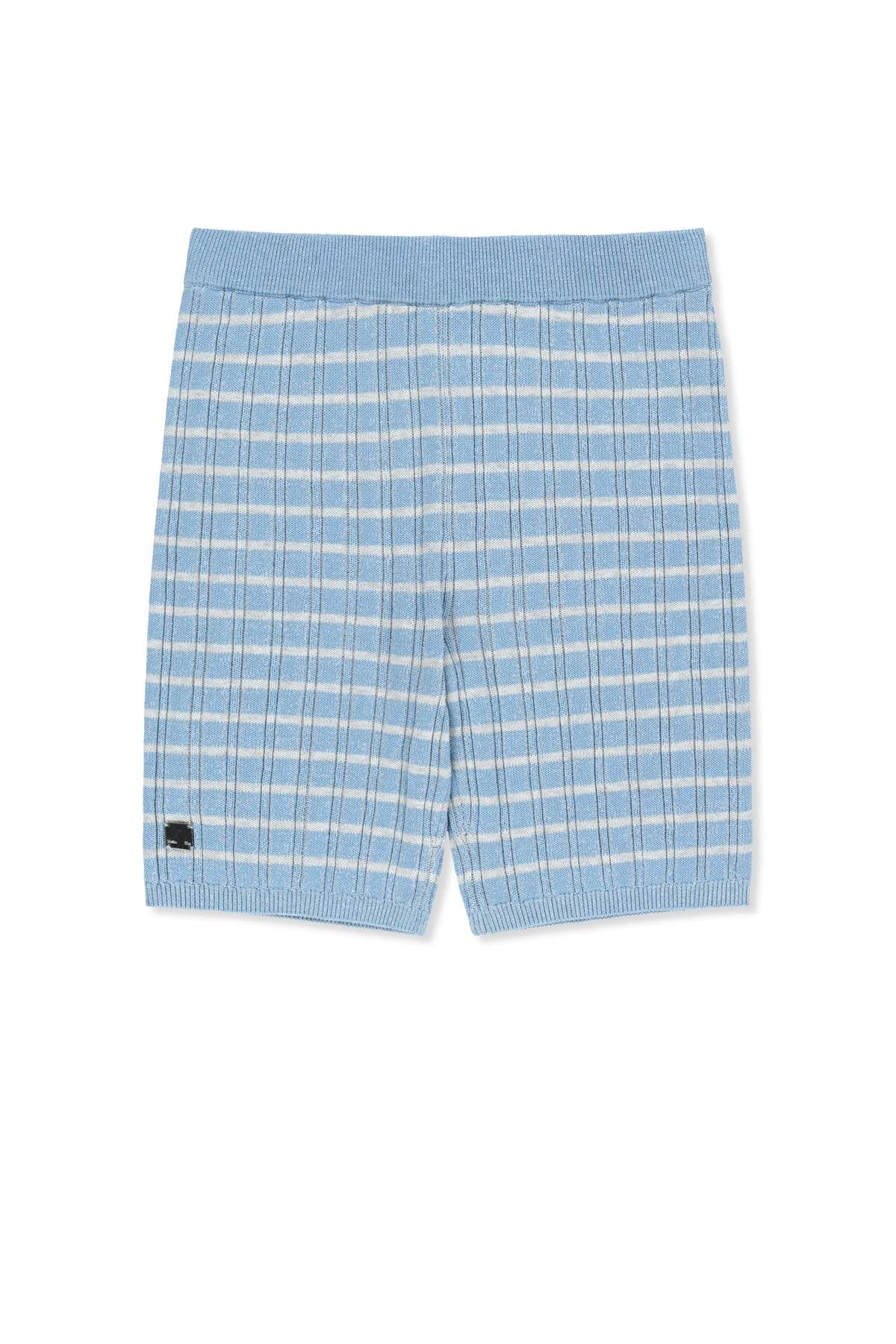 Matinkim Stripe Knit Shorts IN Light Blue