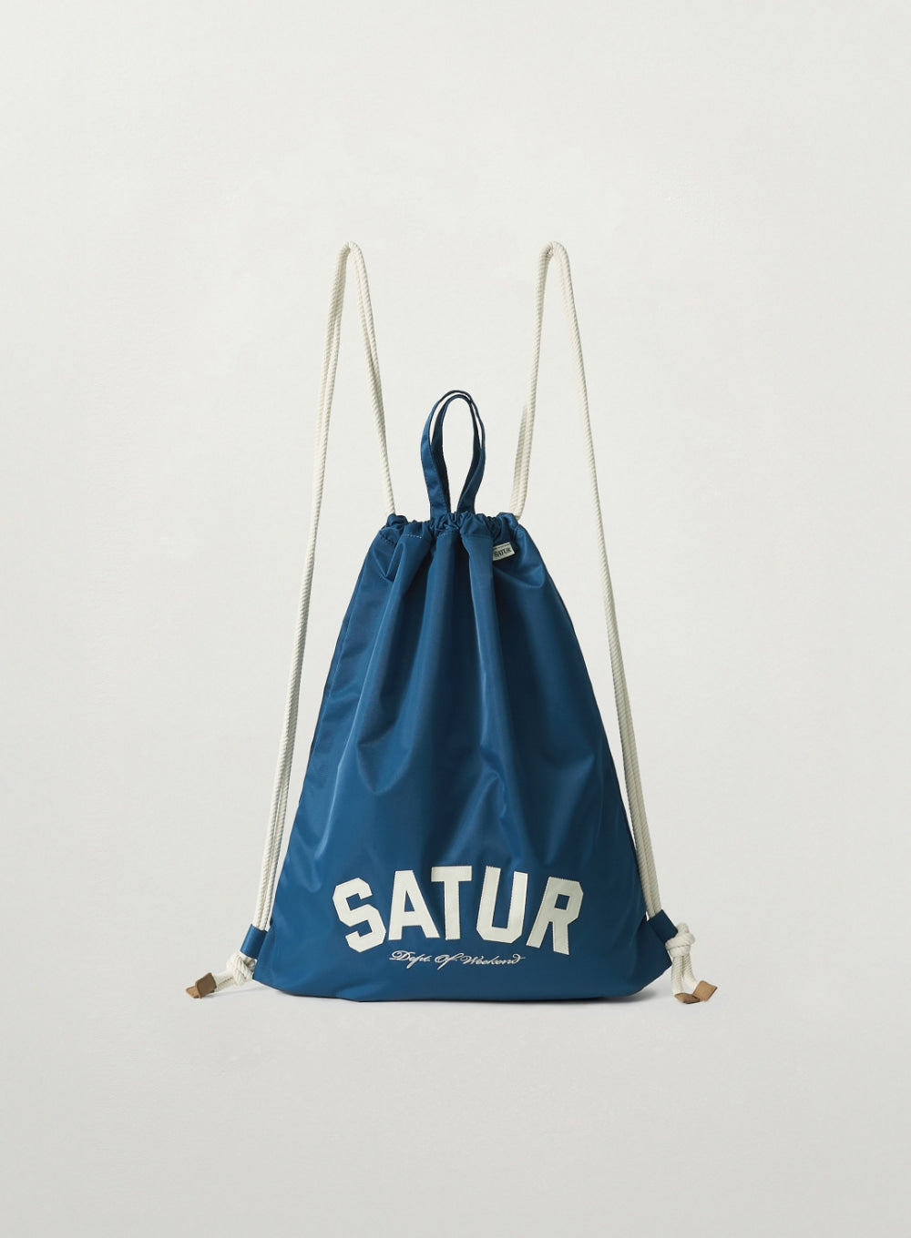 Satur Nylon Drawstring Bag - Blue
