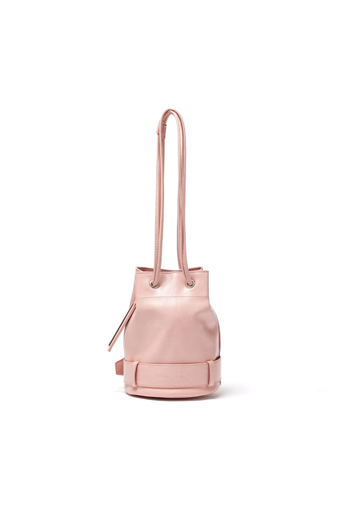 [matinkim] BELTED MINI BUCKET BAG IN PINK