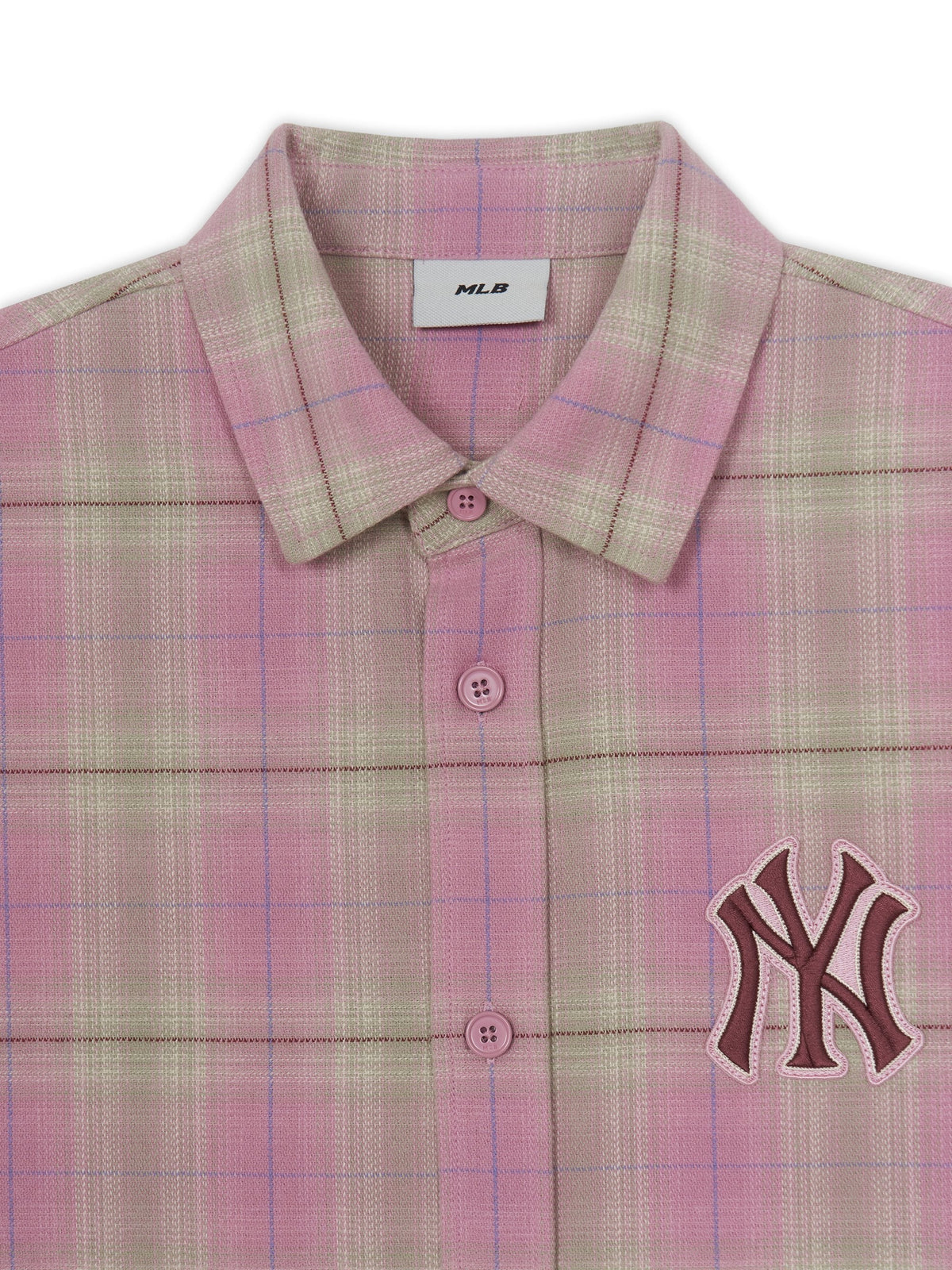 MLB Korea Basic Cotton Flannel Check Shirts