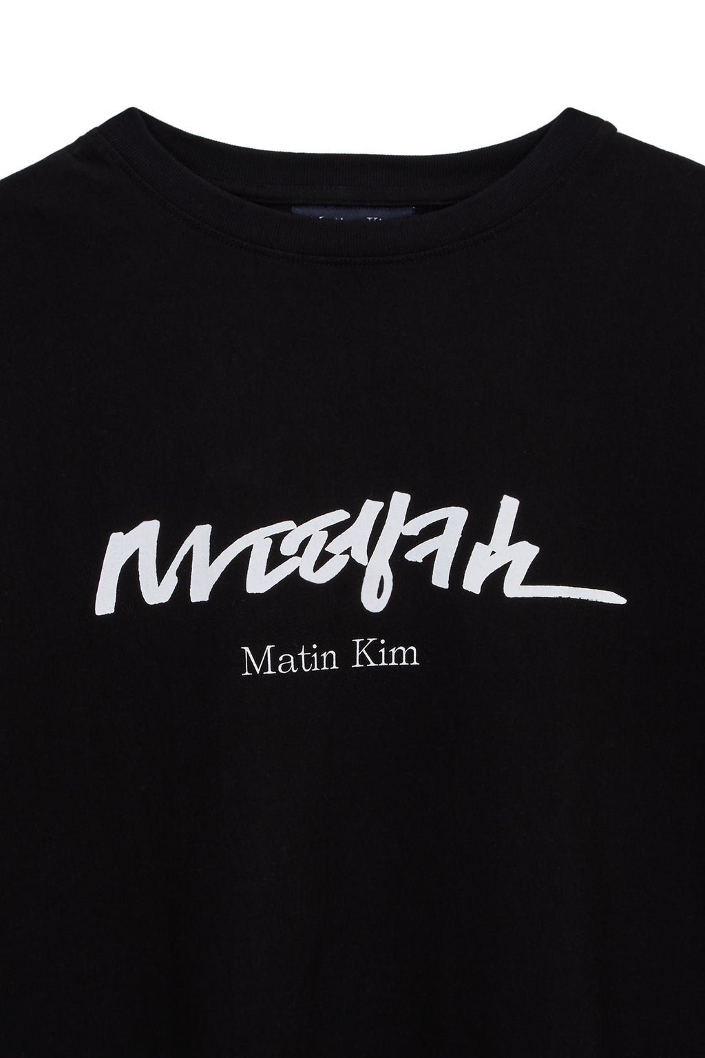 [matinkim] HANGEUL BIG LOGO POINT TOP IN BLACK