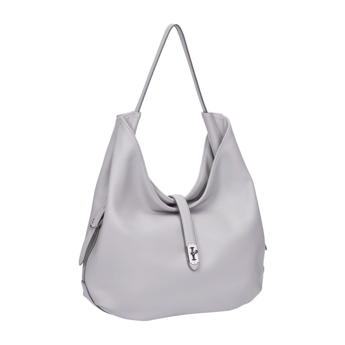Vunque Hey City Leather Hobo M City Grey
