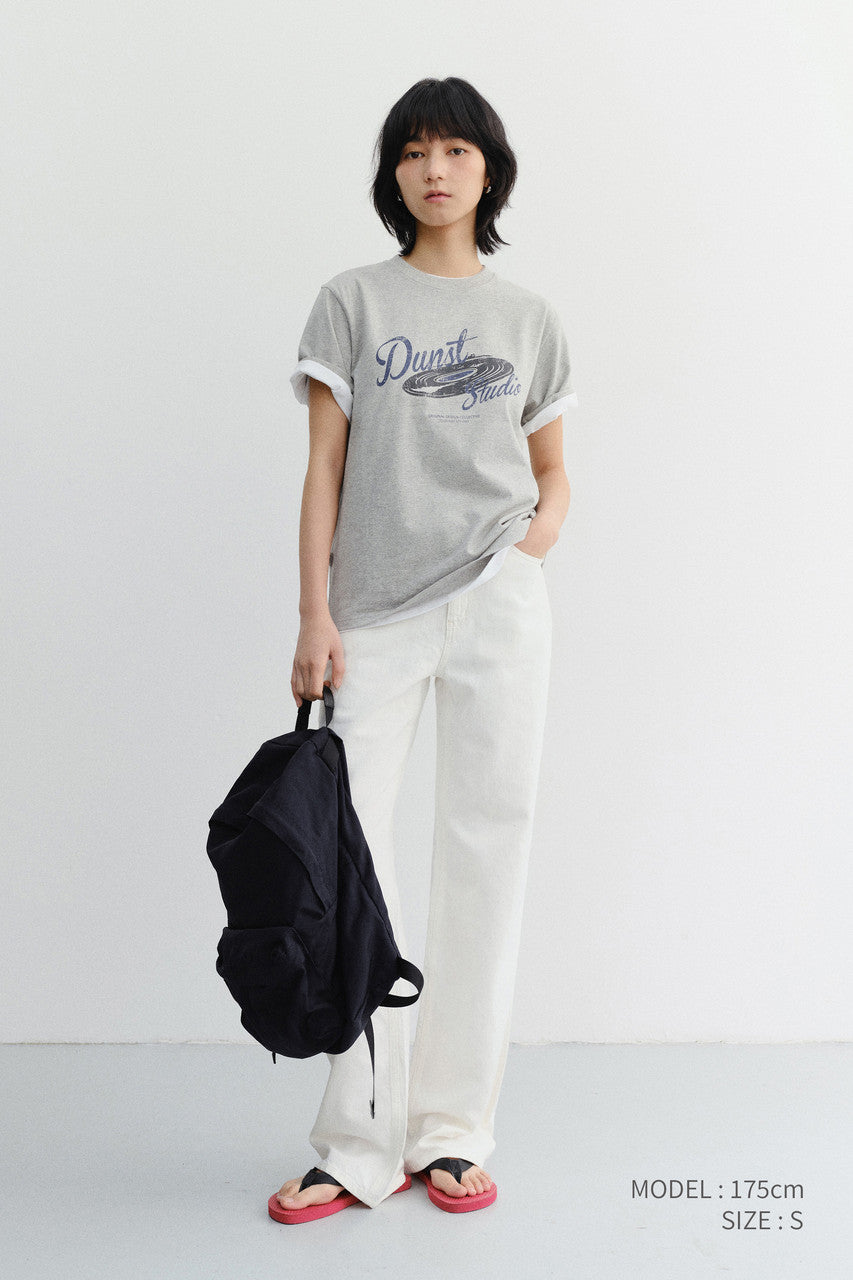 Dunst Unisex Vinyl T-Shirt Melange Grey