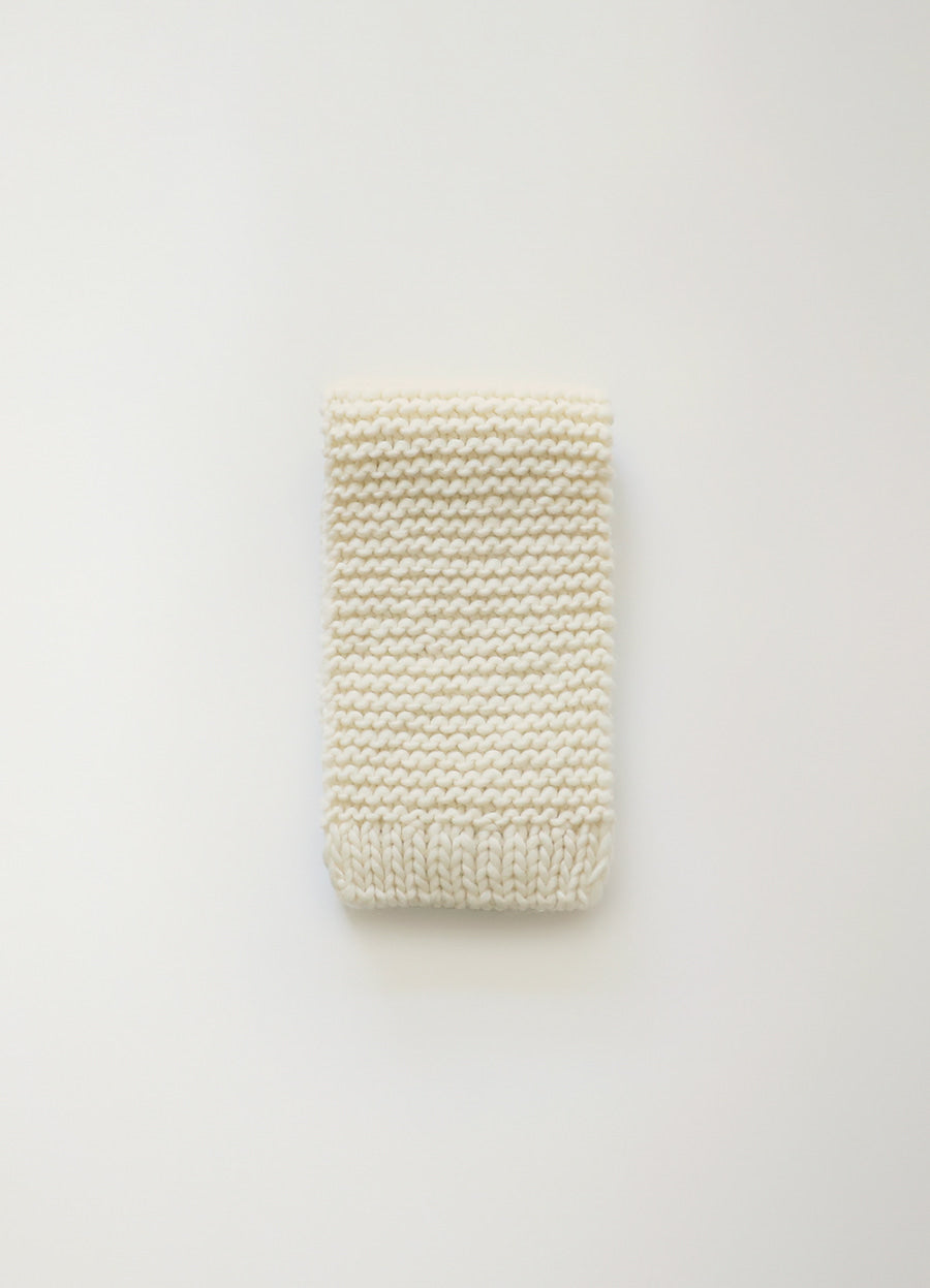 Nothing Written Handmade knitted muffler (Ivory)