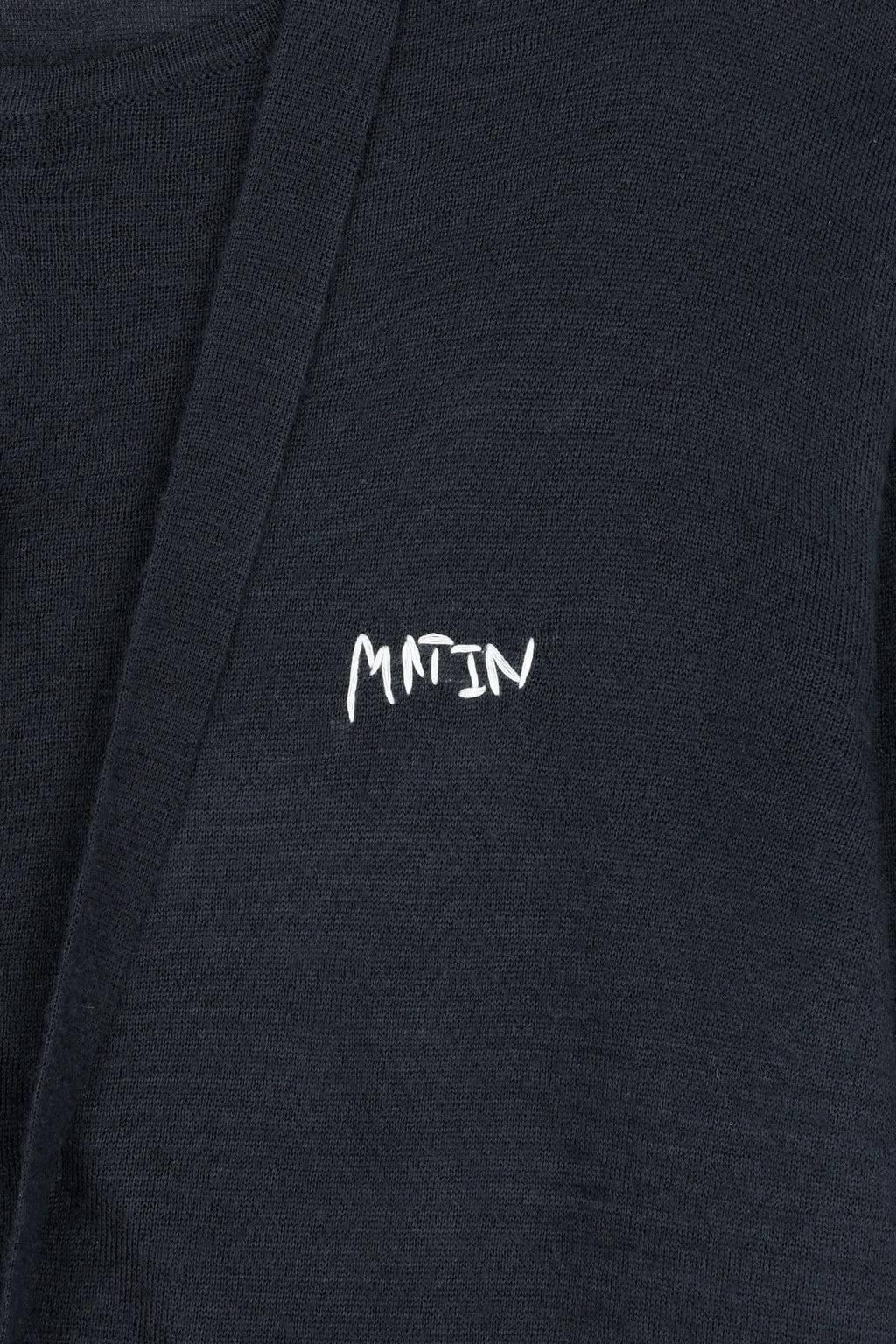 Matinkim String Detail Knit Cardigan IN Dark Navy