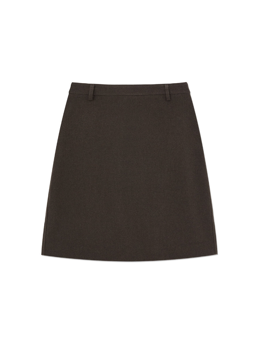GLOWNY G Monica Midi Skirt (Dark Brown)