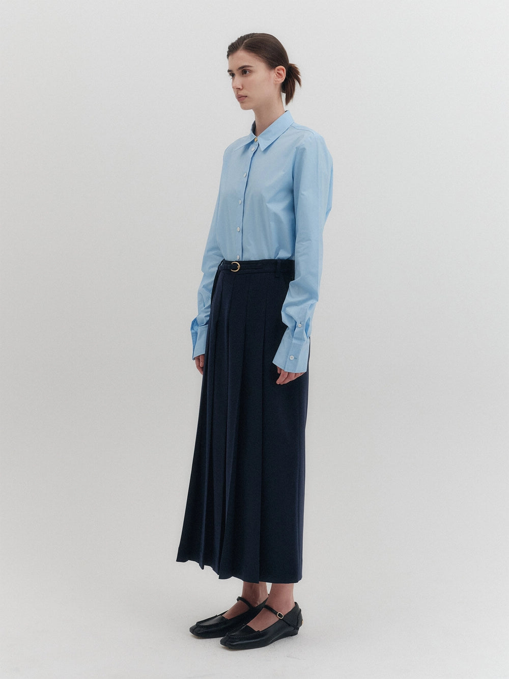 EENK Pleated Skirt - Navy