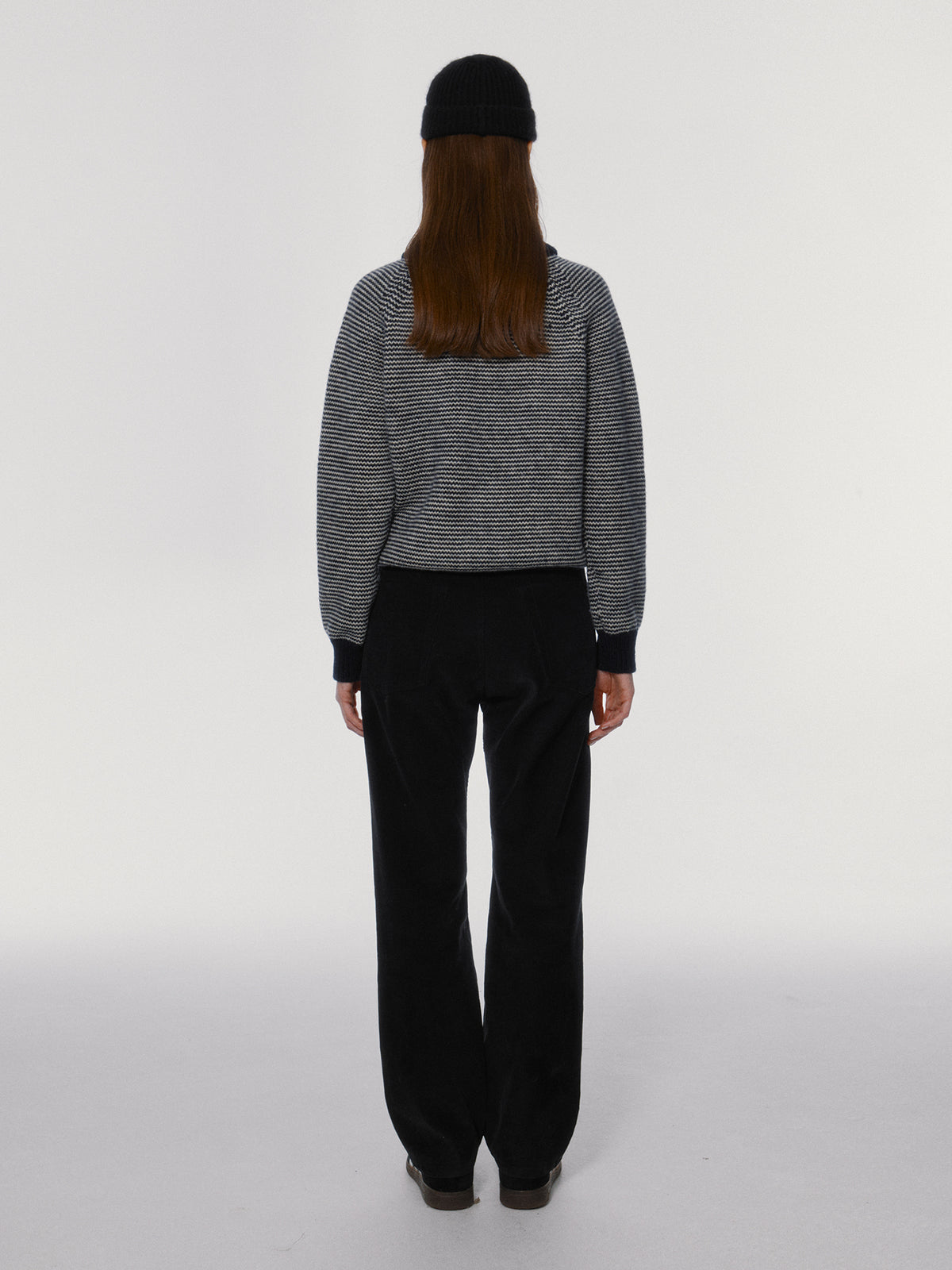 Nothing Written Caron stripe jumper (Dark navy)