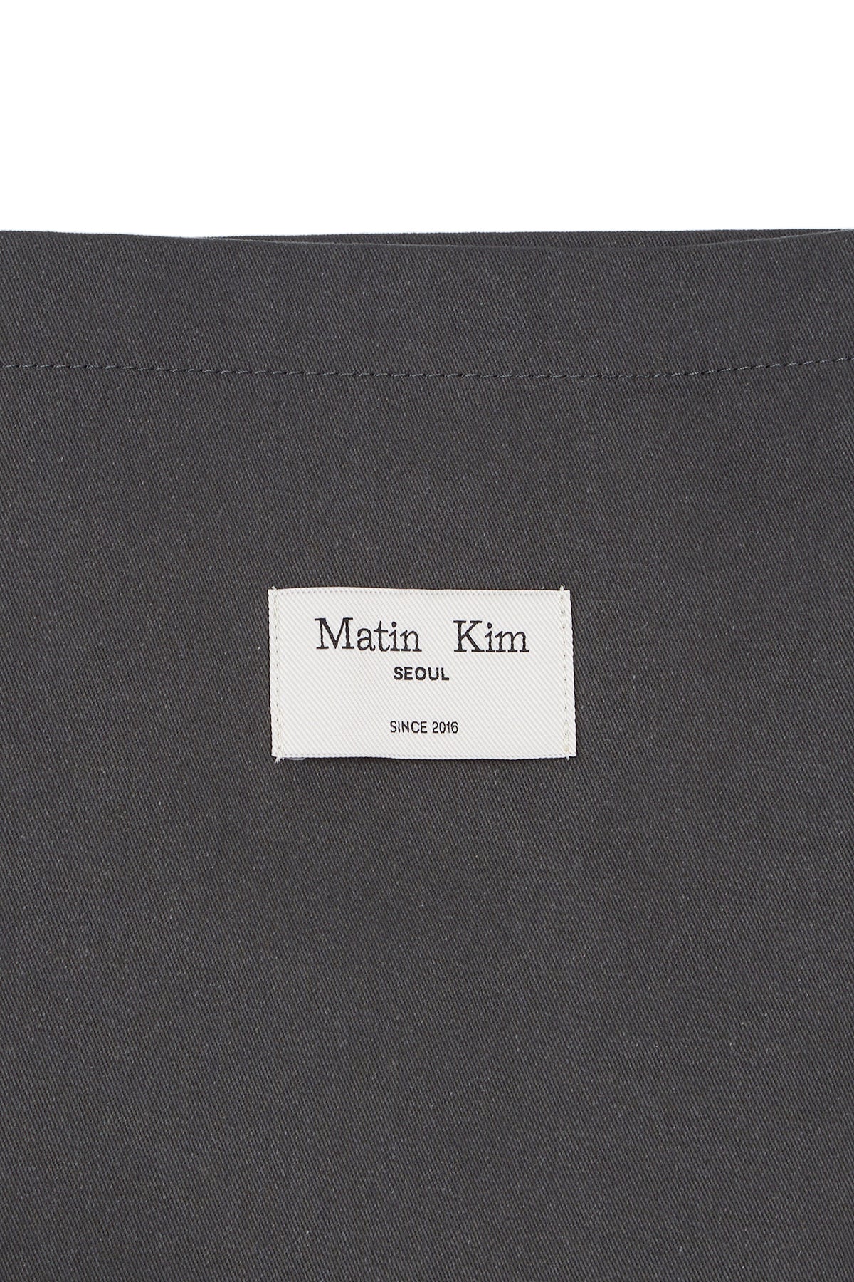 [matinkim] HANGEUL BIG LOGO POINT ECOBAG IN CHARCOAL