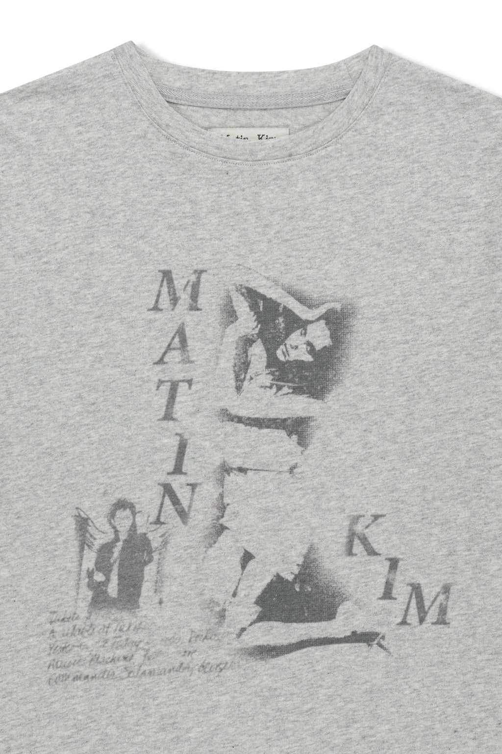 Matinkim Portrait Graffiti Logo Top IN Light Grey